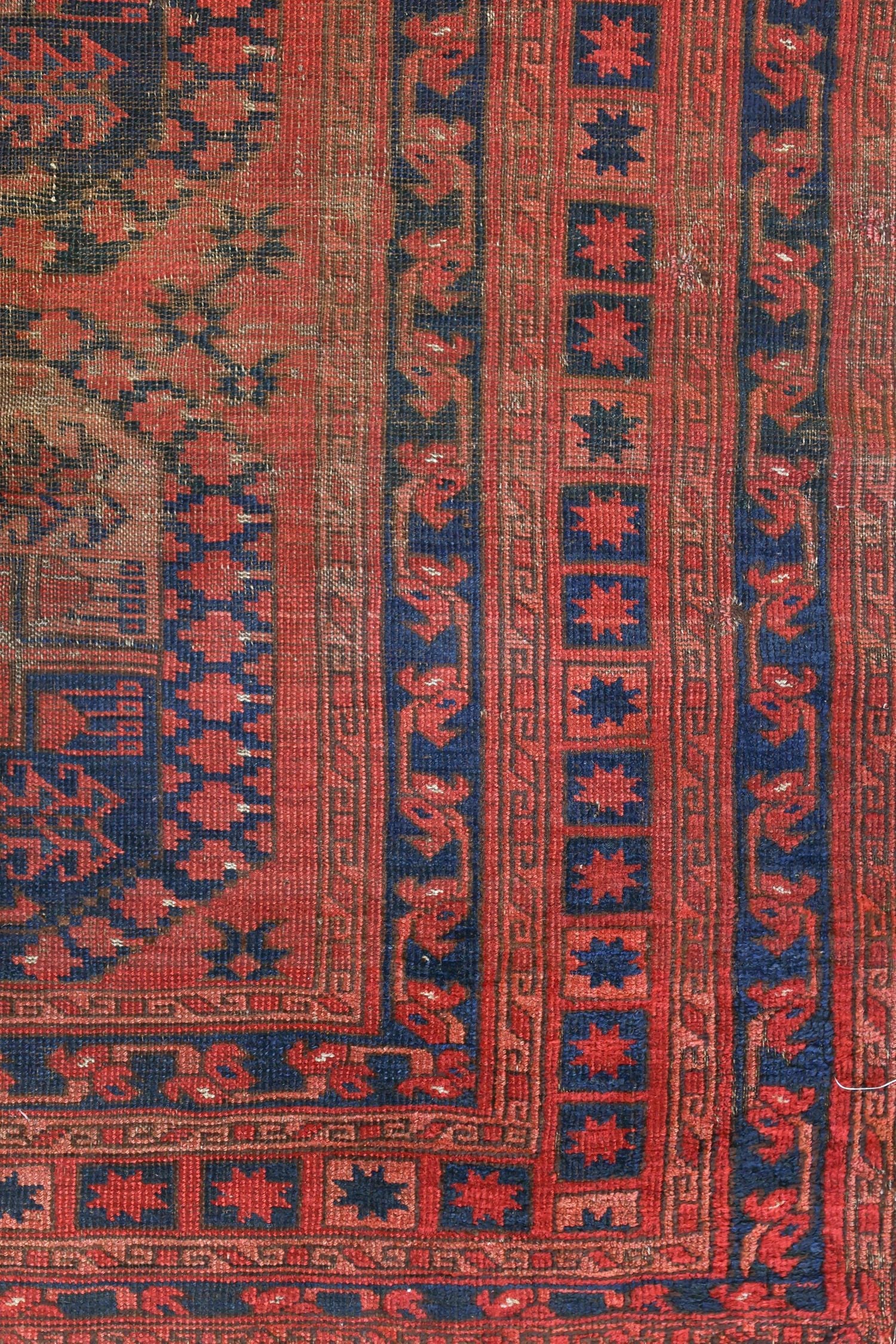 Vintage Ersari Handwoven Tribal Rug, J75390