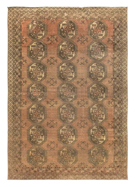 Vintage Ersari Handwoven Tribal Rug