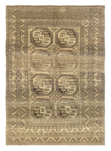 Vintage Ersari Handwoven Tribal Rug