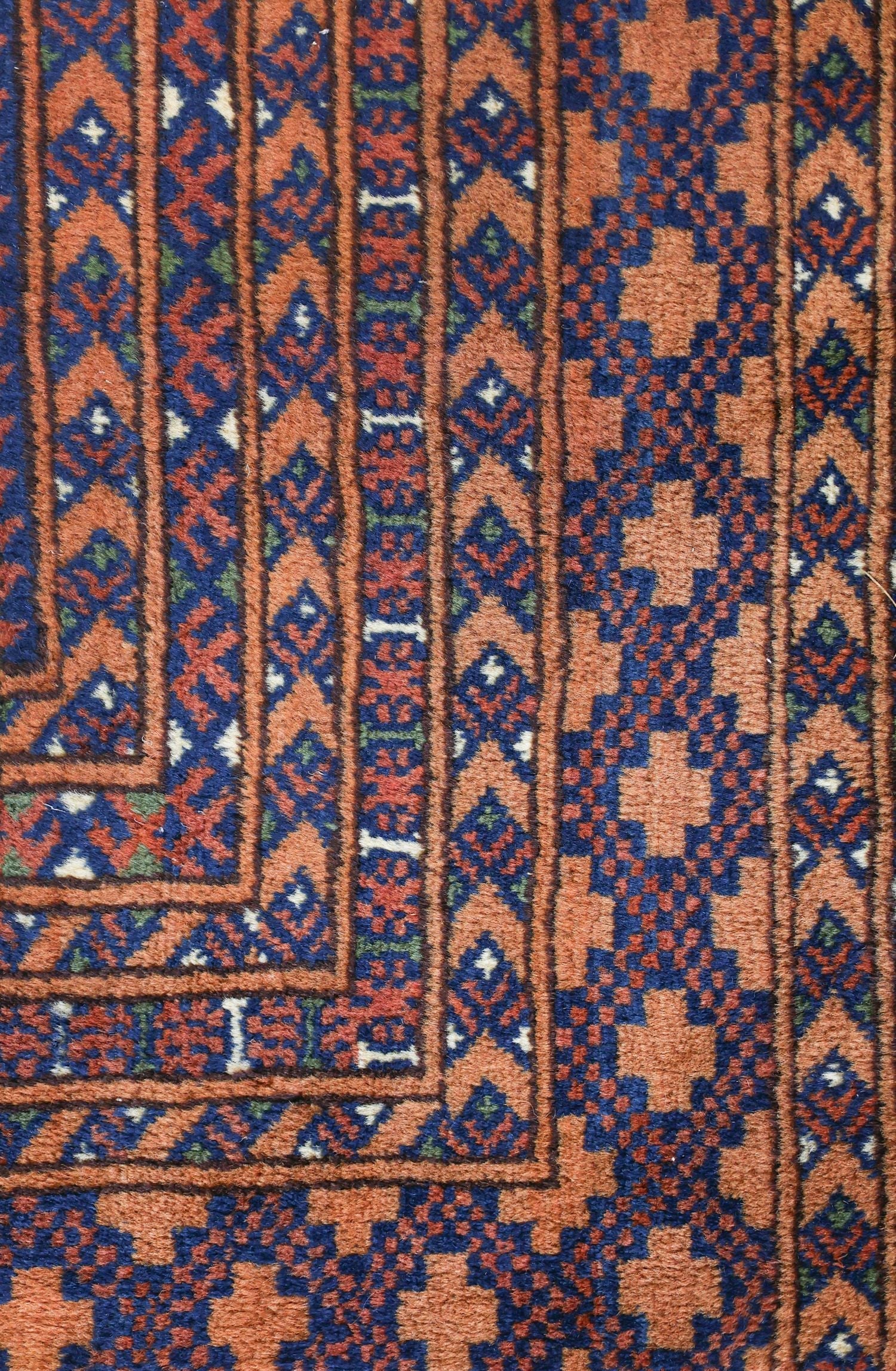 Ersari Fragment Handwoven Tribal Rug, J75412