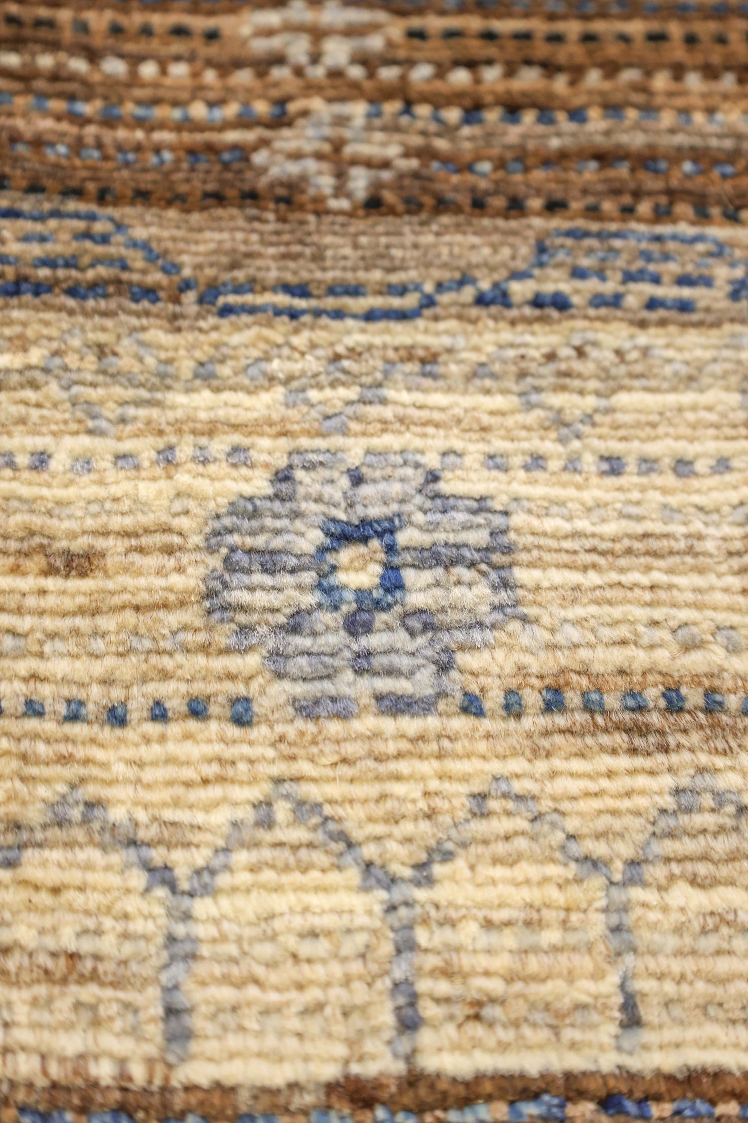 Fair Isle Gabbeh Handwoven Tribal Rug, J77067