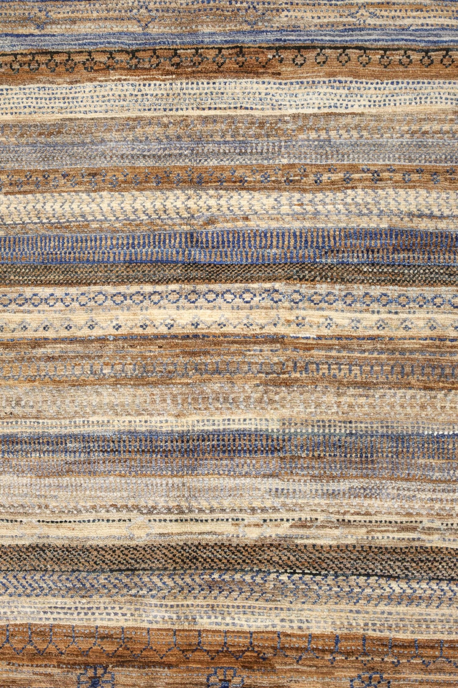 Fair Isle Gabbeh Handwoven Tribal Rug, J77067