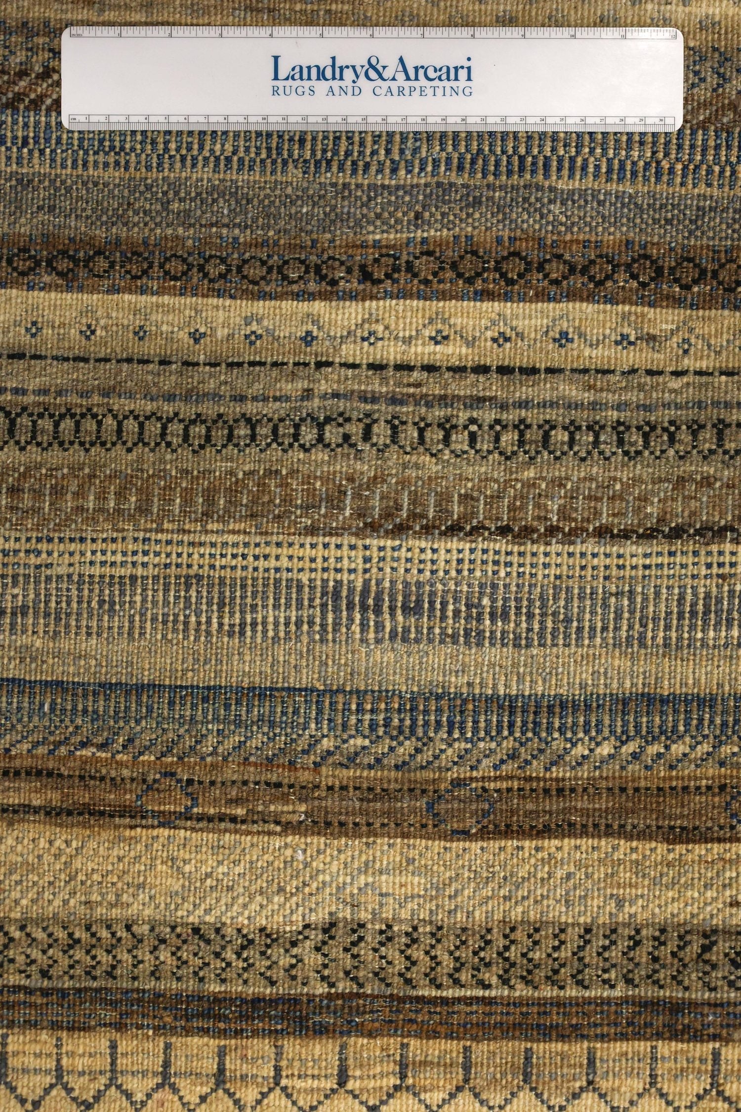 Fair Isle Gabbeh Handwoven Tribal Rug, J77067