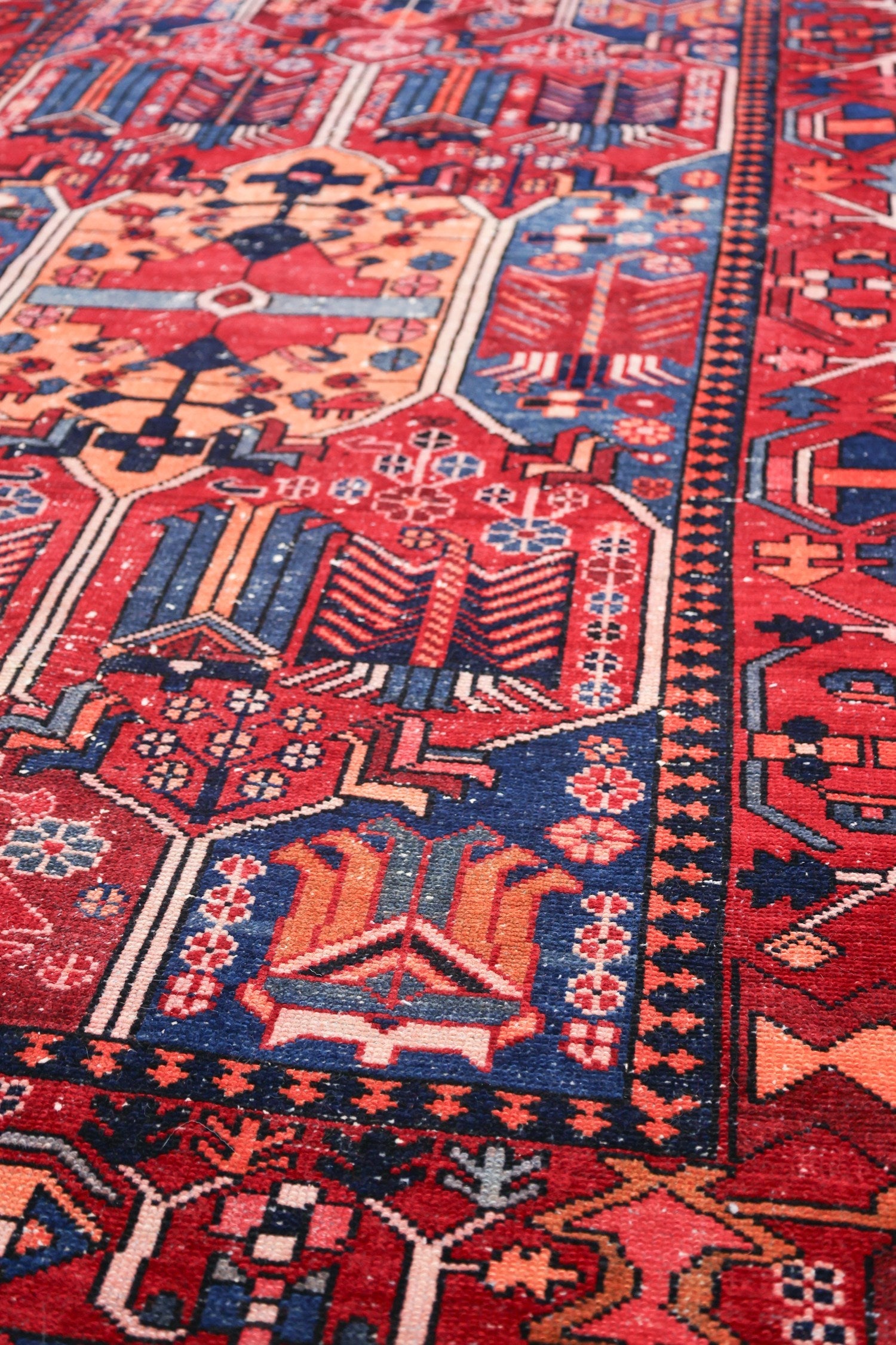 Vintage Hamadan Handwoven Tribal Rug, J69160