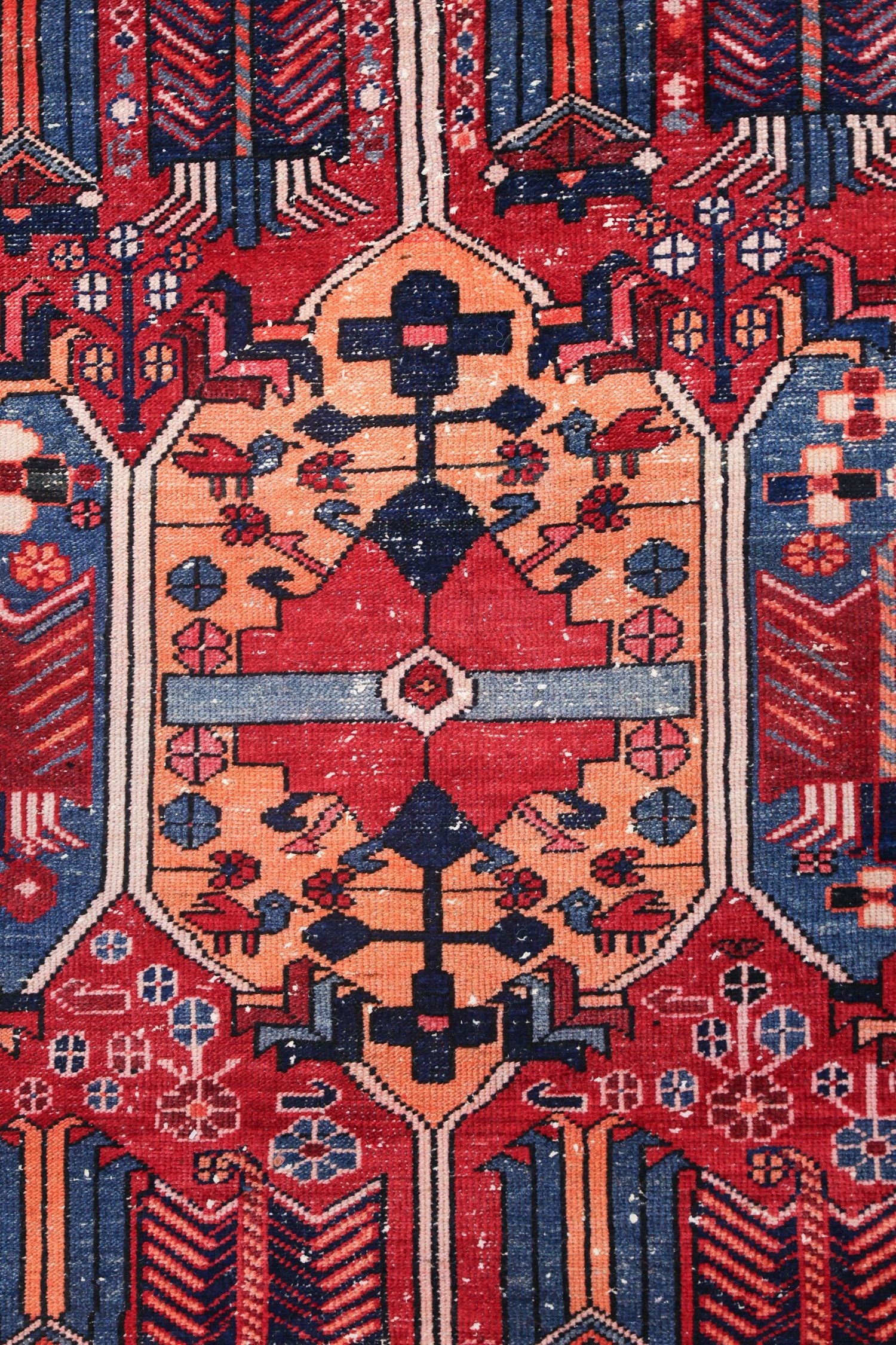 Vintage Hamadan Handwoven Tribal Rug, J69160