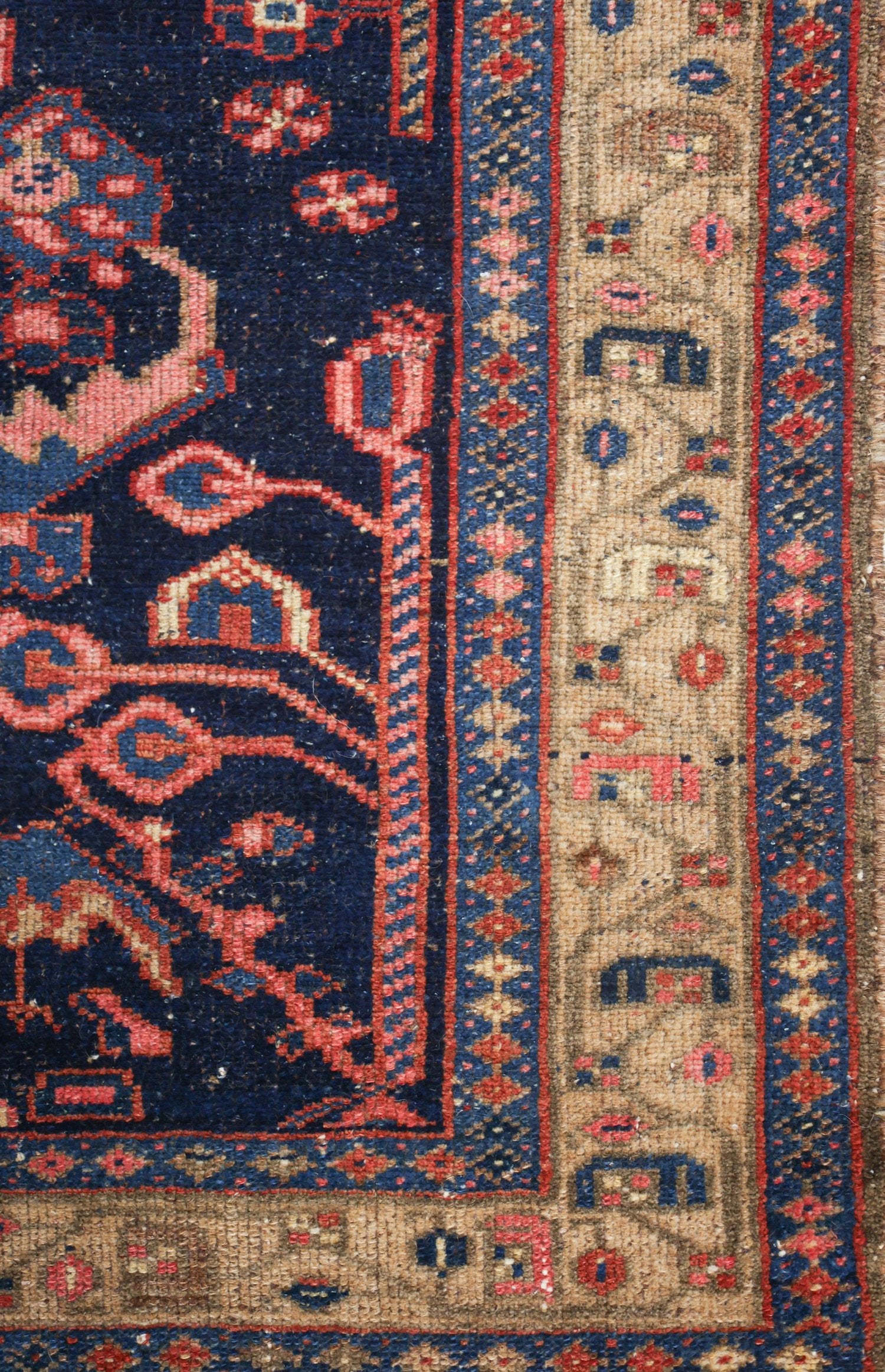 Vintage Hamadan Handwoven Tribal Rug, J69165