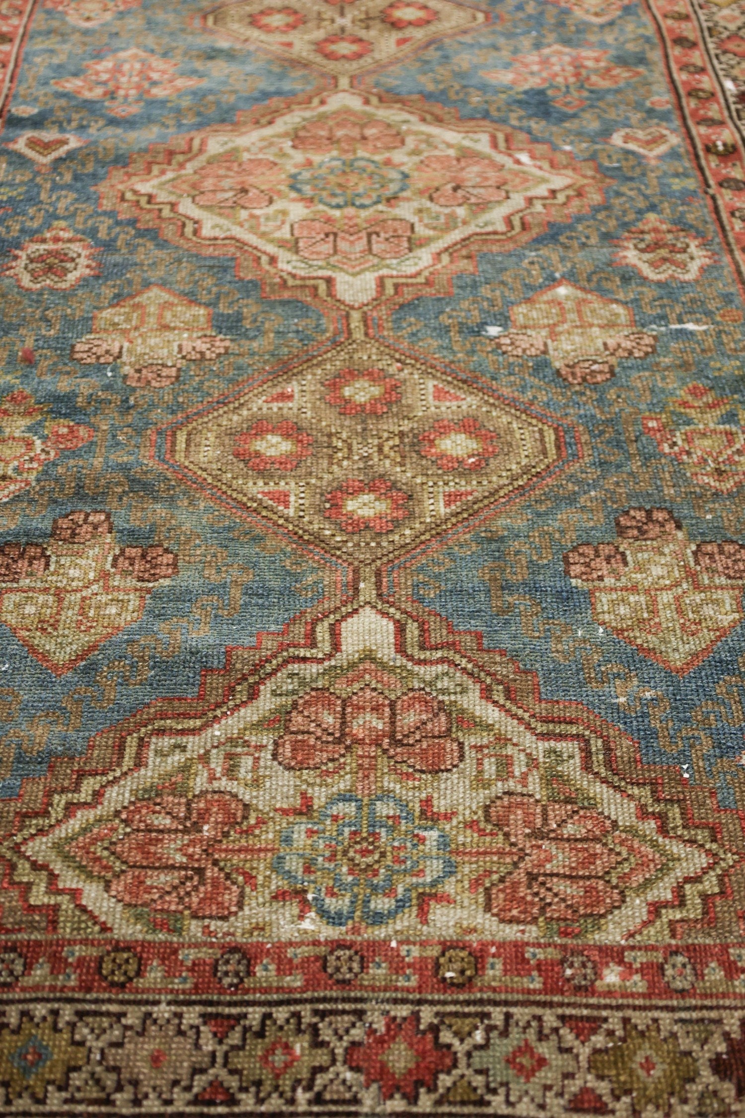 Vintage Hamadan Handwoven Tribal Rug, J69282