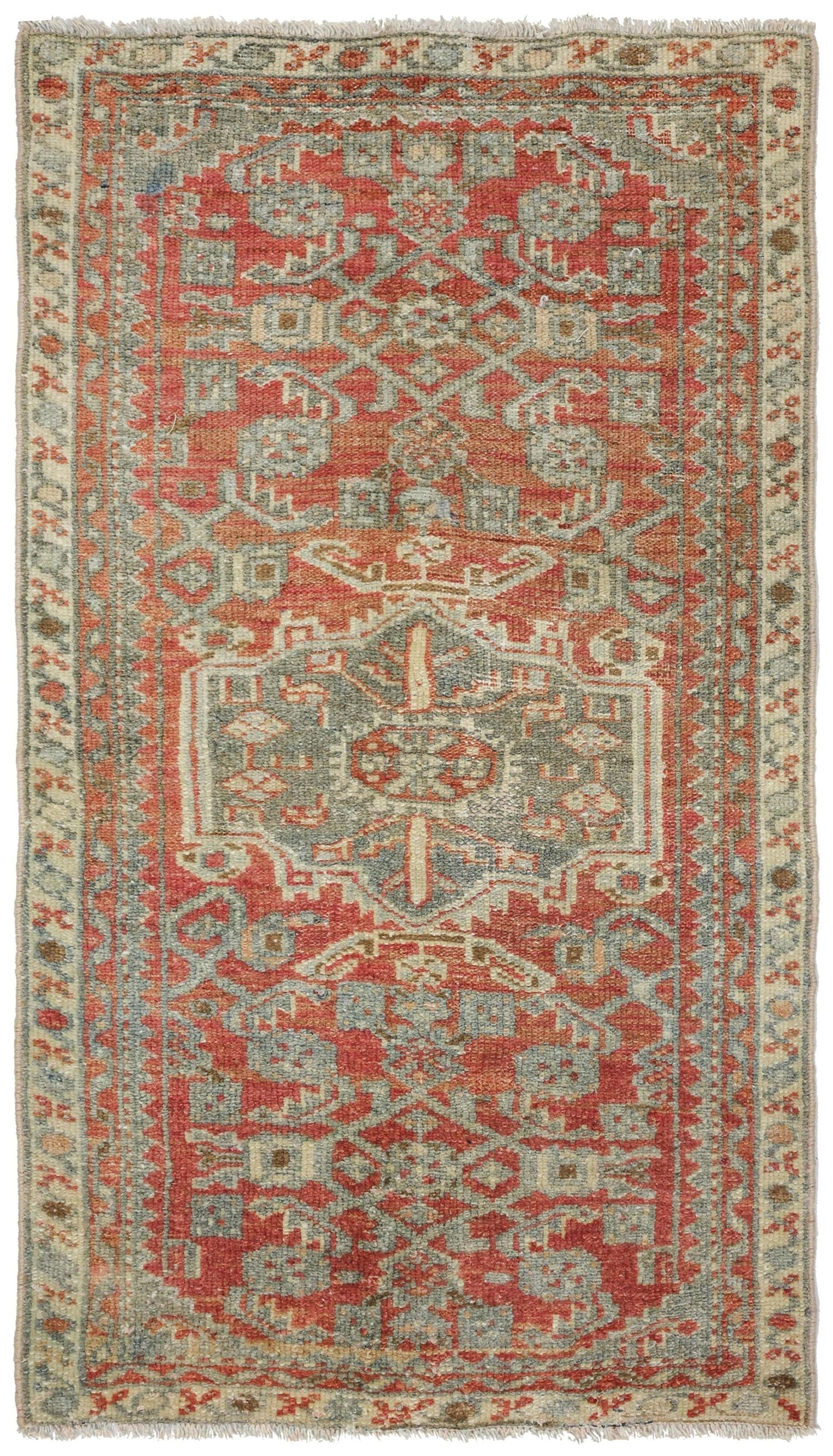 Vintage Hamadan Handwoven Tribal Rug