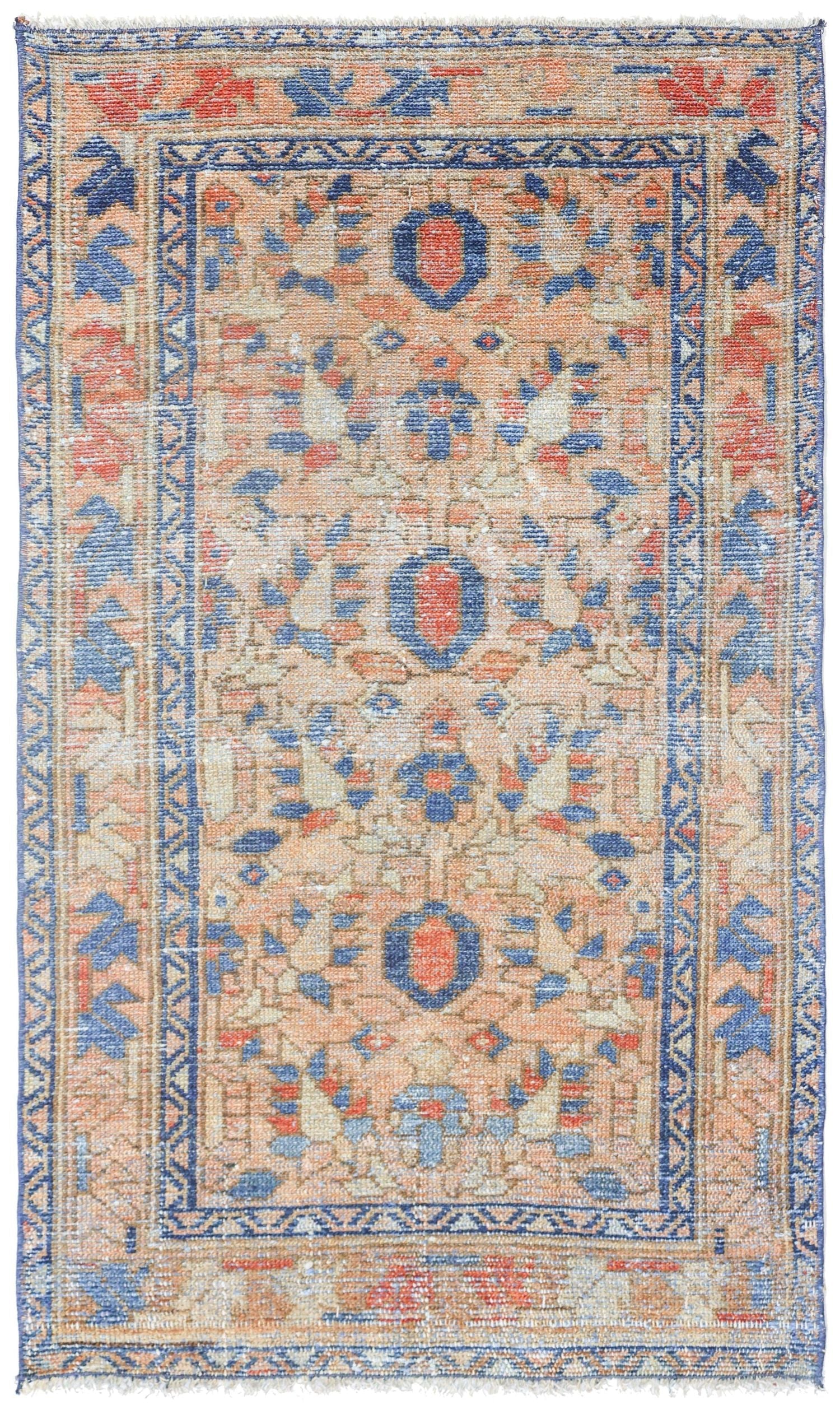 Vintage Hamadan Handwoven Tribal Rug