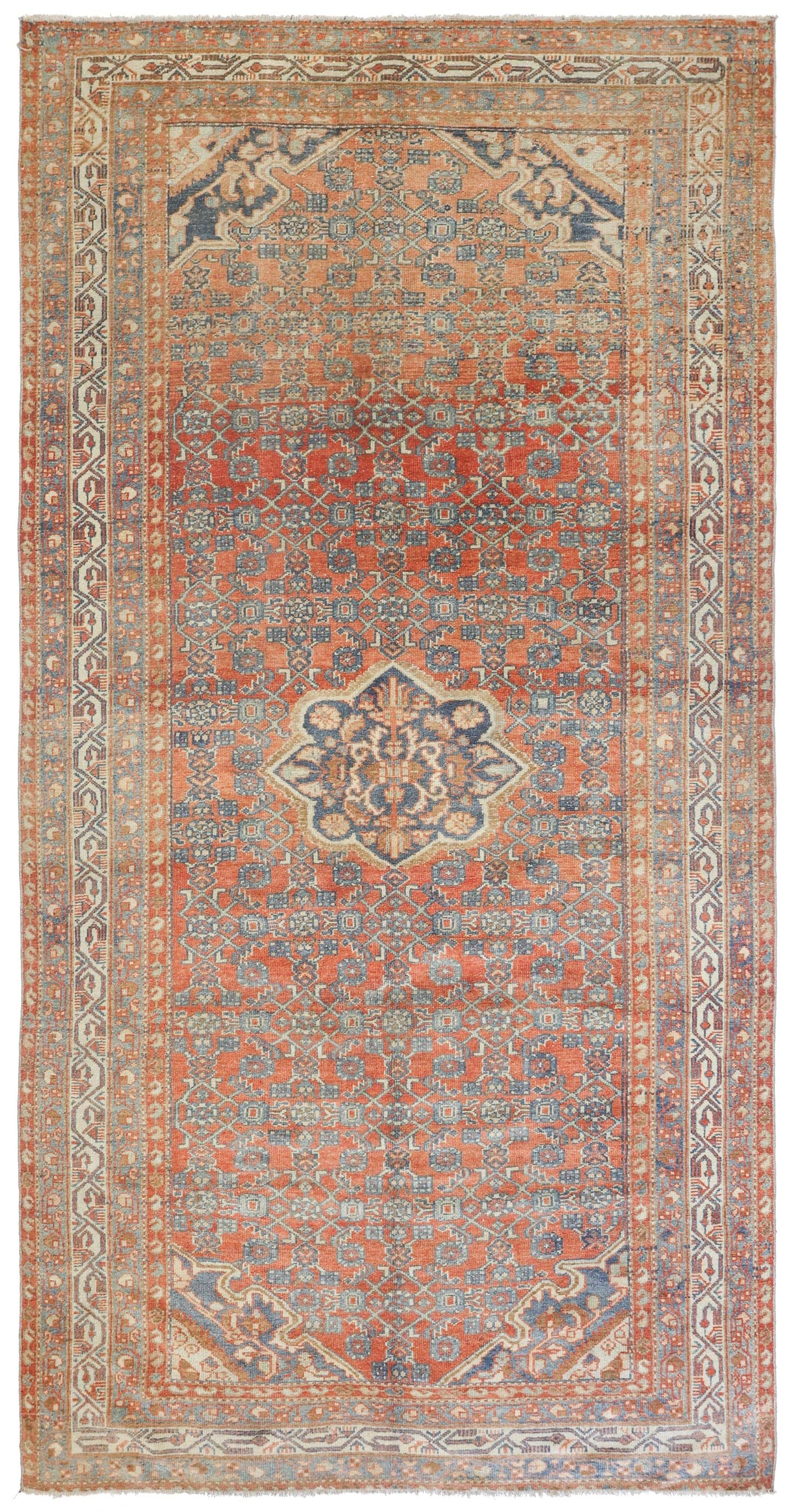 Vintage Hamadan Handwoven Tribal Rug