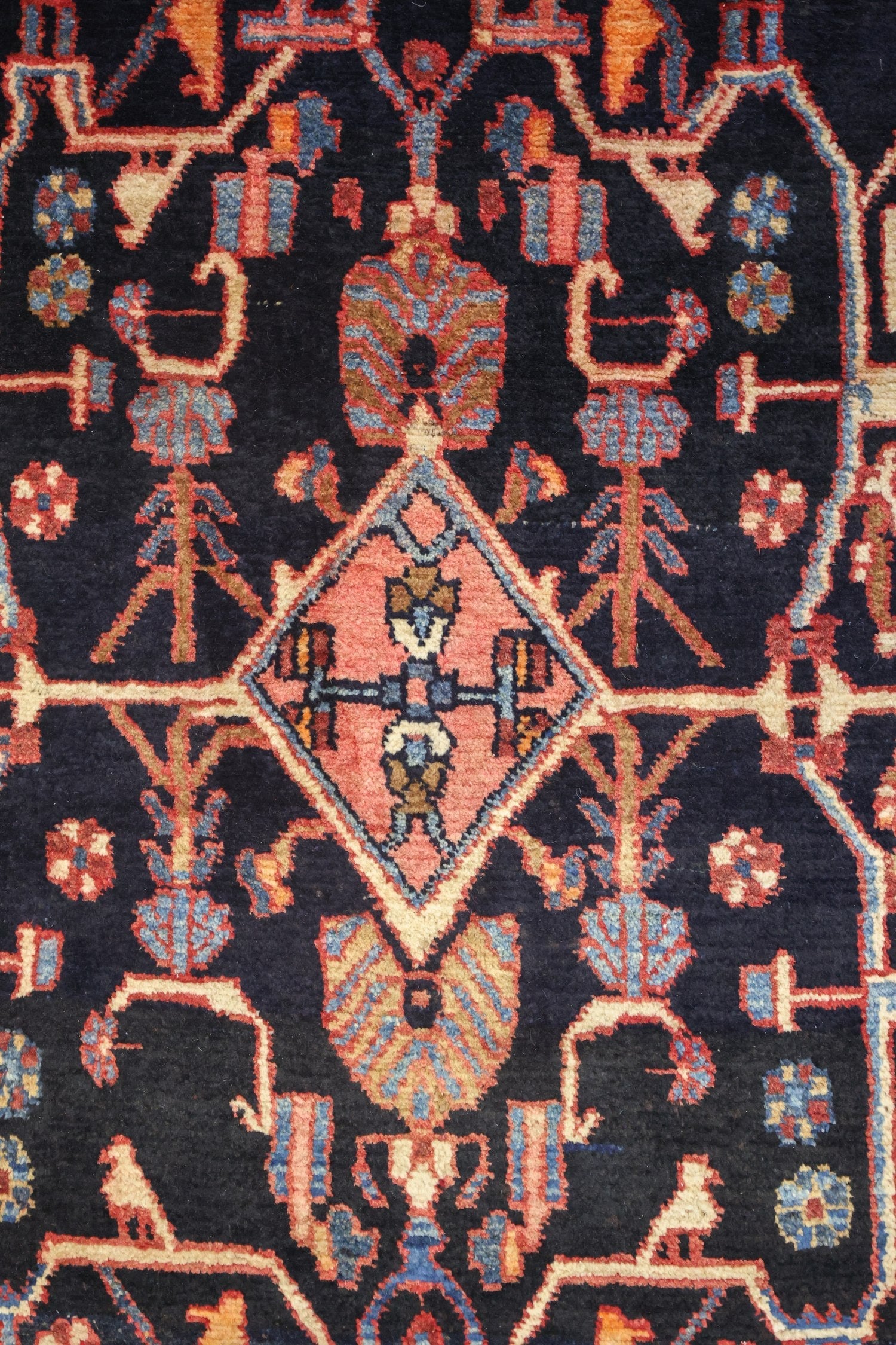 Vintage Hamadan Handwoven Tribal Rug, J75051