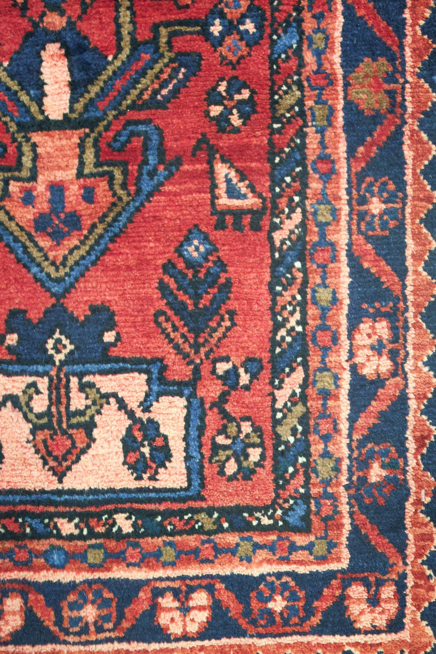 Vintage Hamadan Handwoven Tribal Rug, J75058