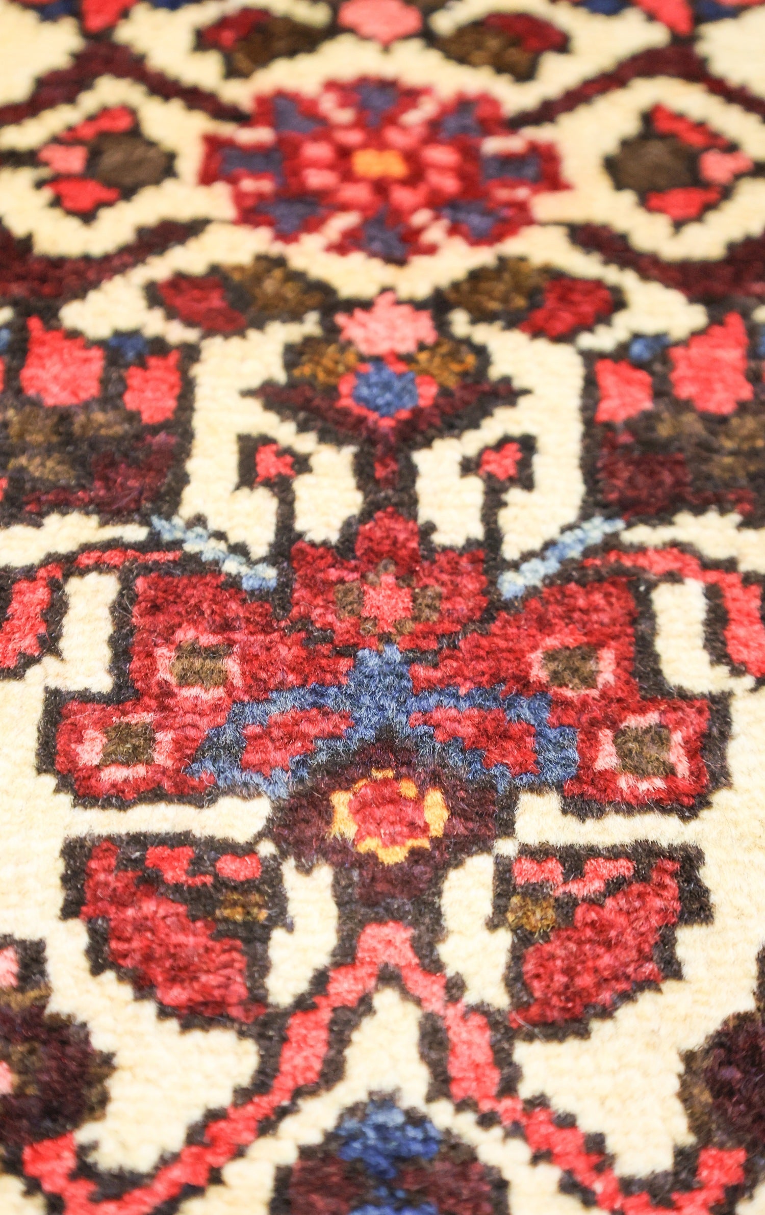 Vintage Hamadan Handwoven Tribal Rug, J75069