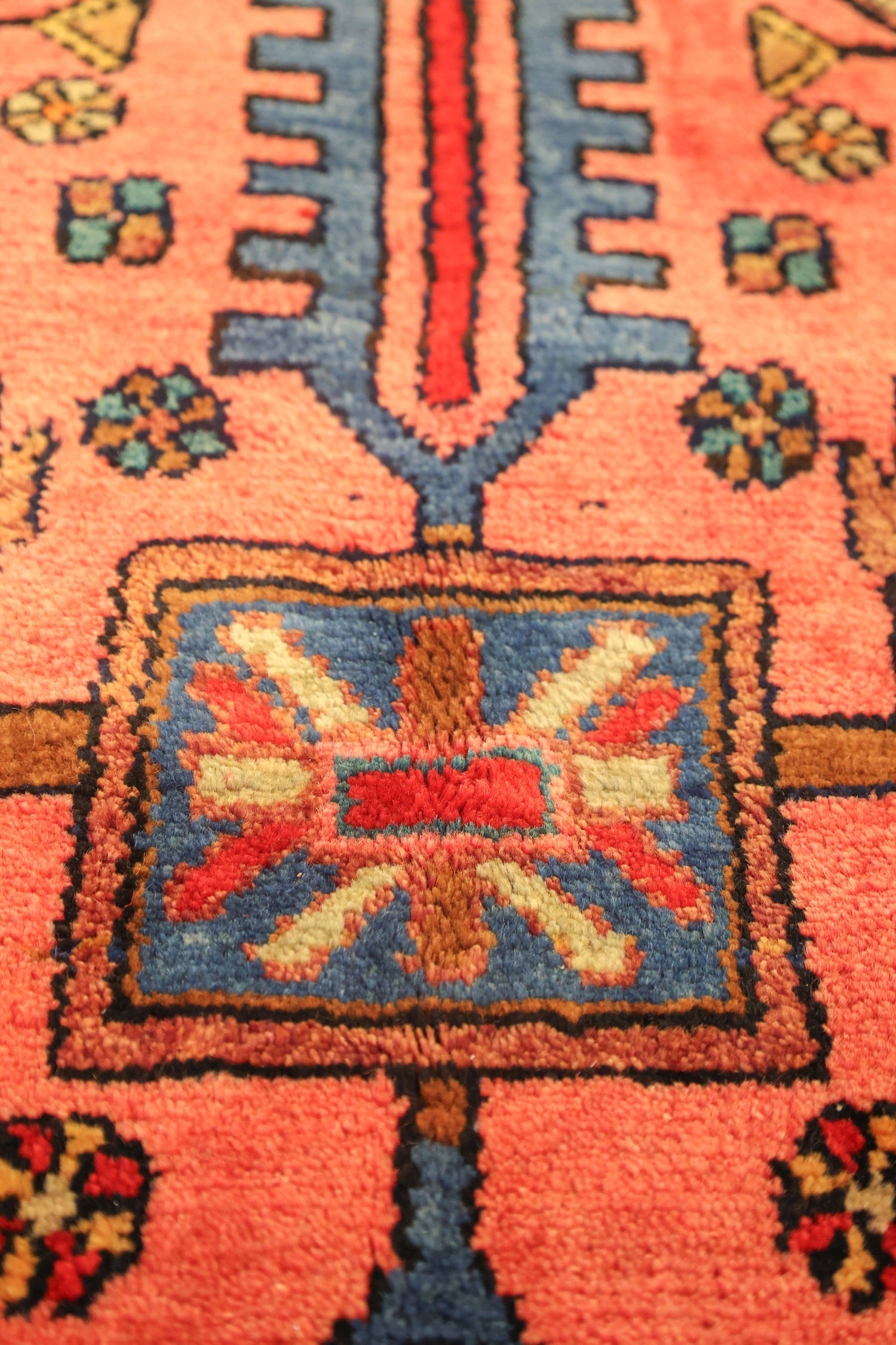 Vintage Hamadan Handwoven Tribal Rug, J75077