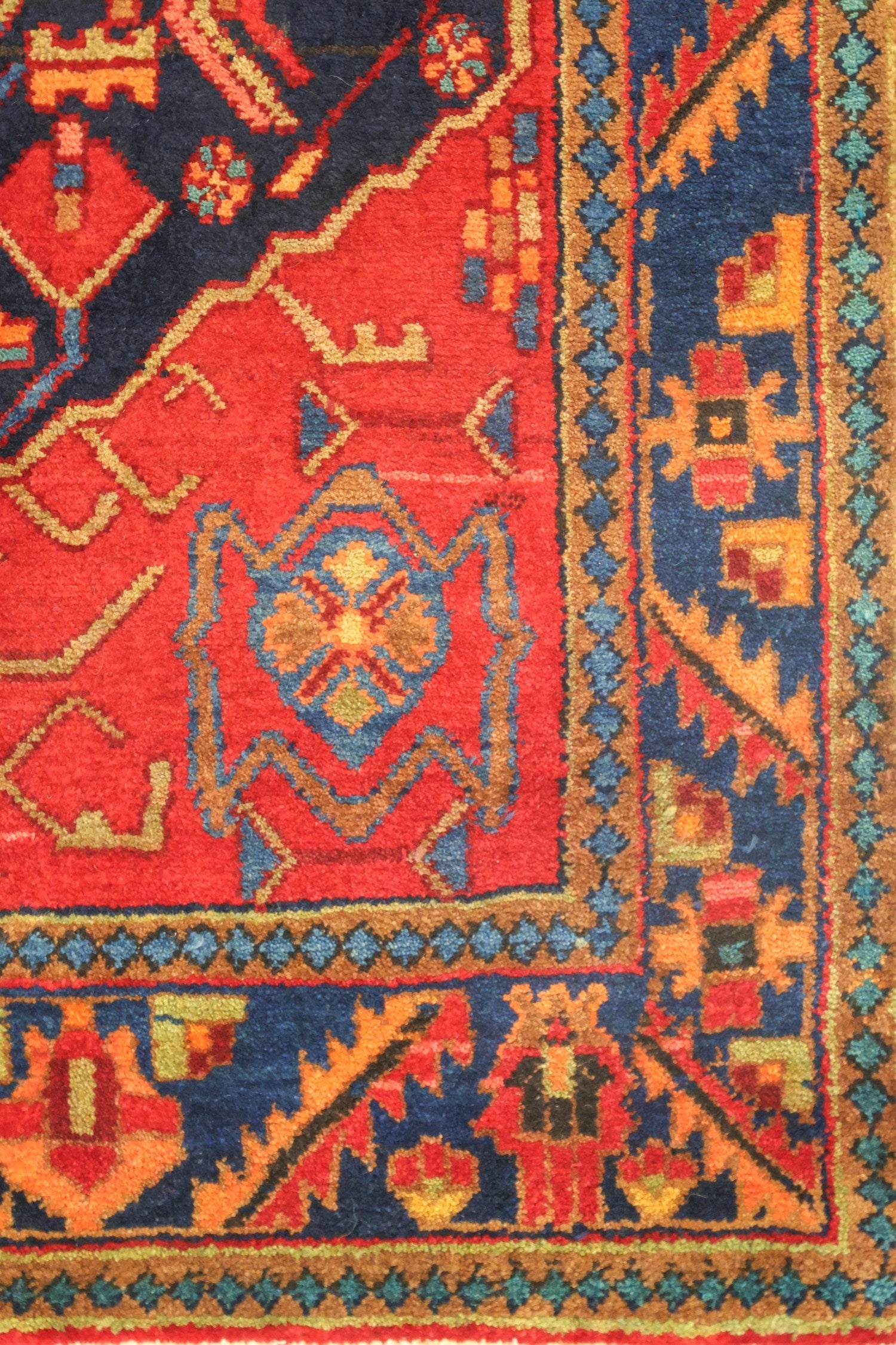 Vintage Hamadan Handwoven Tribal Rug, J75077