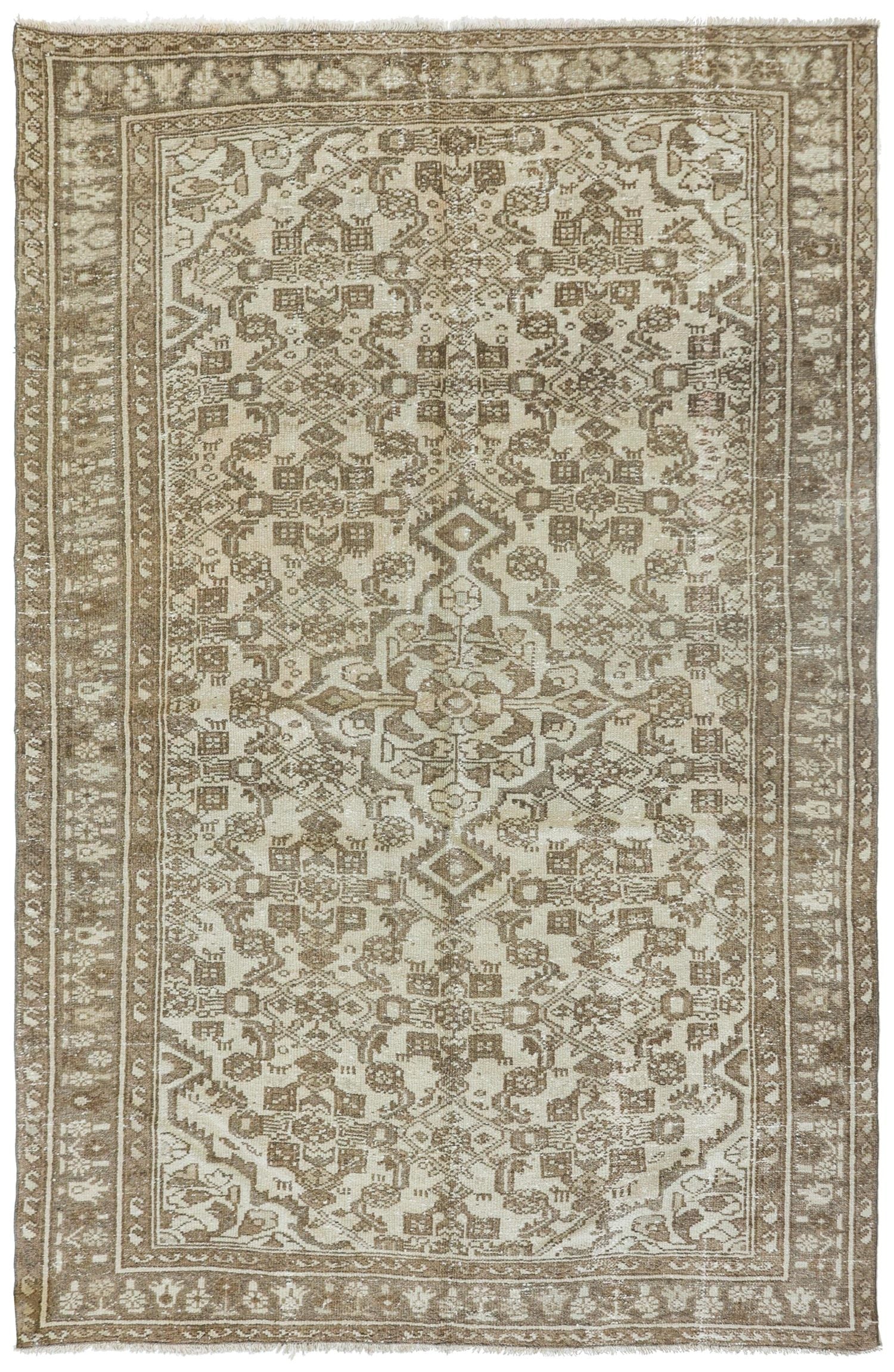 Vintage Hamadan Handwoven Tribal Rug