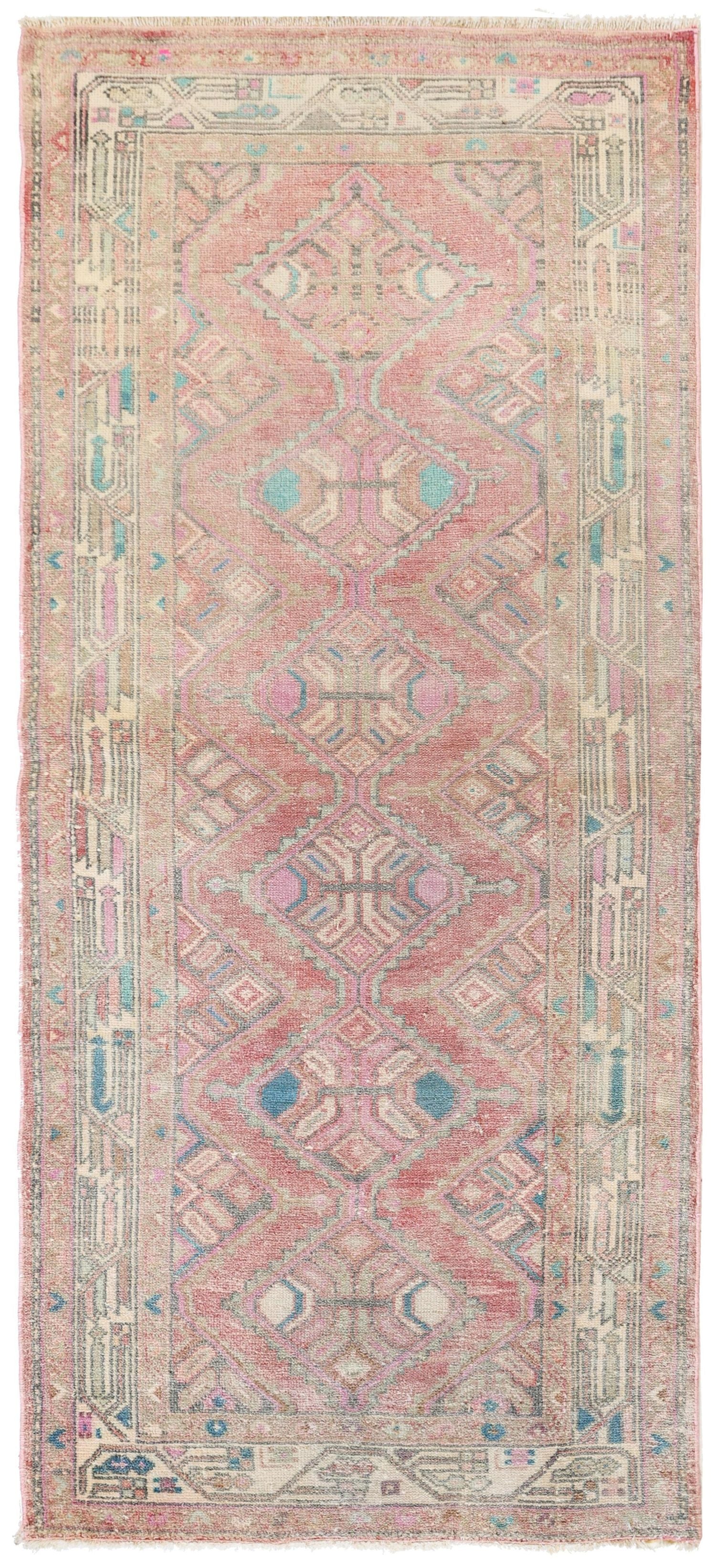 Vintage Hamadan Handwoven Tribal Rug