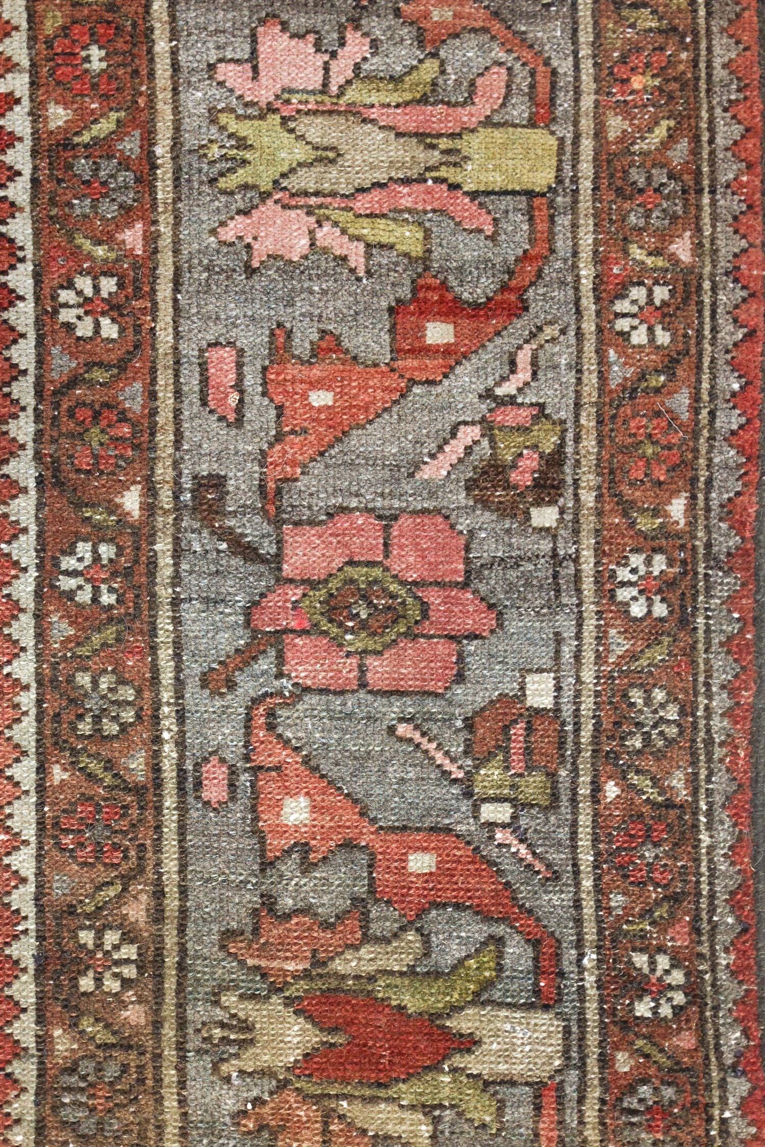 Vintage Hamadan Handwoven Tribal Rug, J75796