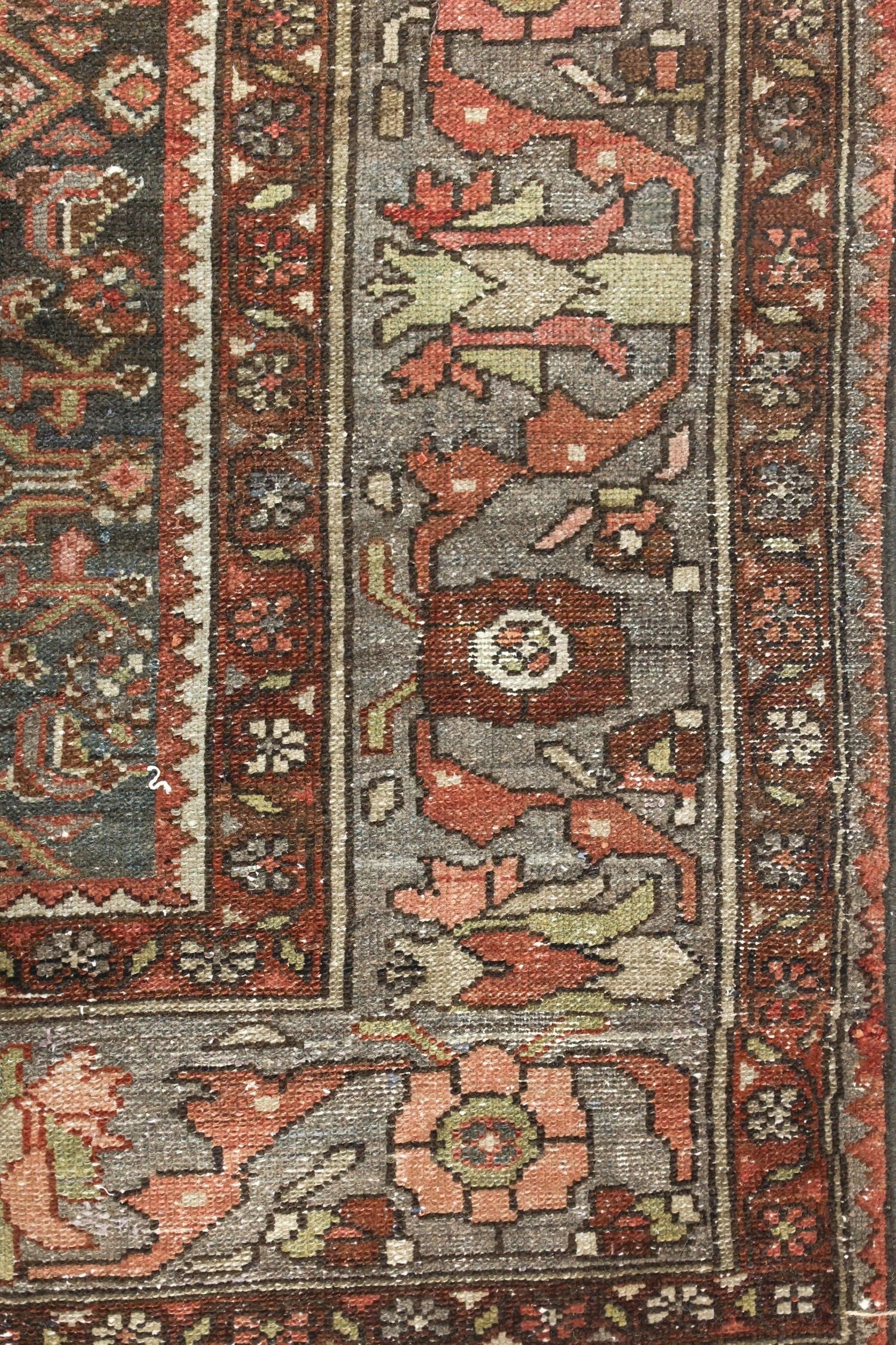 Vintage Hamadan Handwoven Tribal Rug, J75796