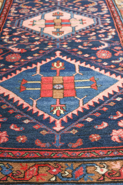 Antique Hamadan Handwoven Tribal Rug, J76375