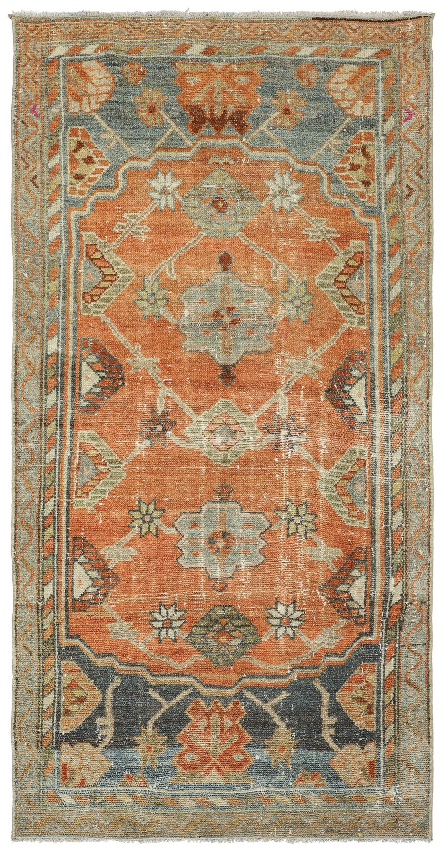 Vintage Hamadan Handwoven Tribal Rug