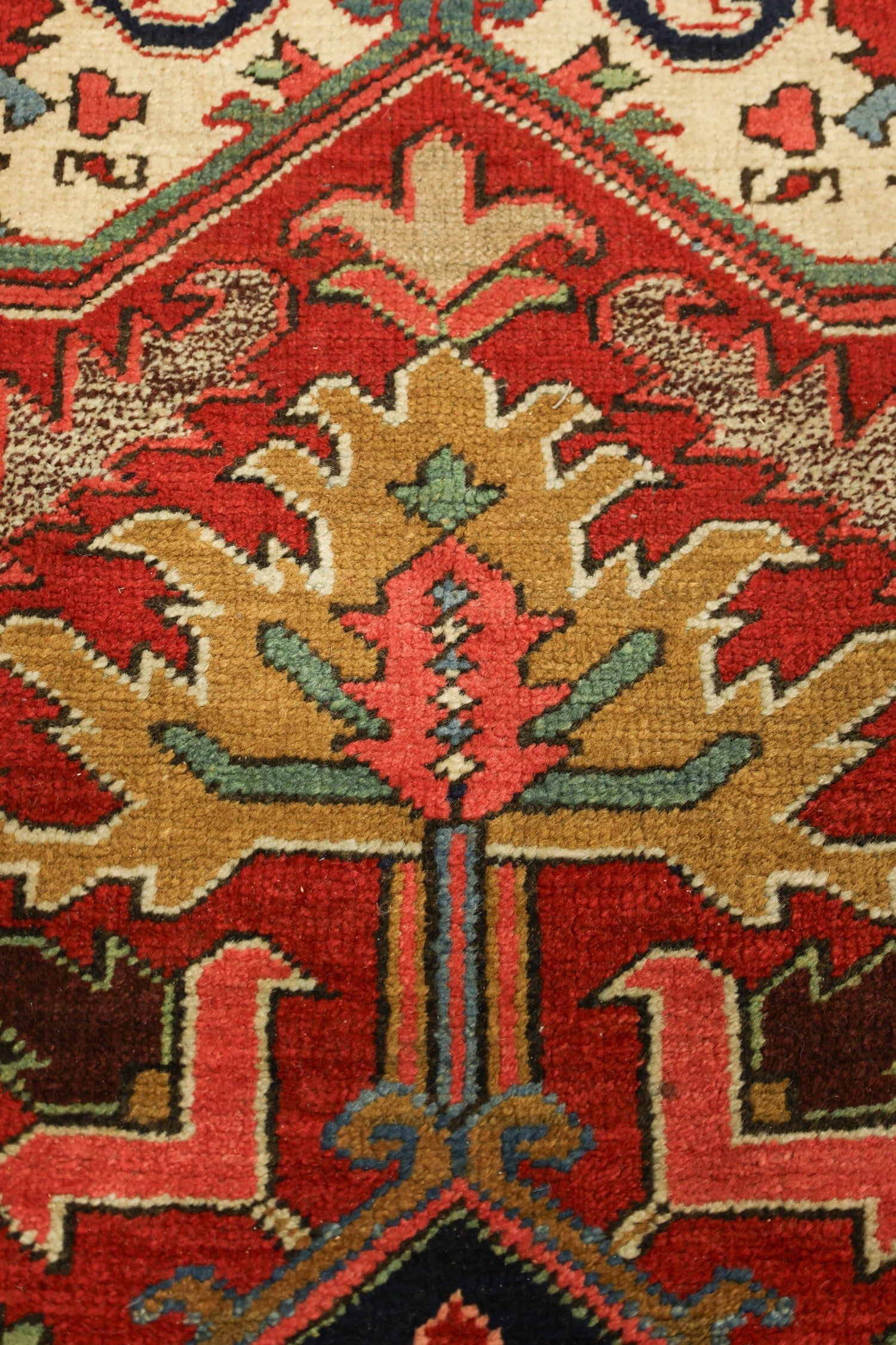 Antique Heriz Handwoven Tribal Rug, J76442