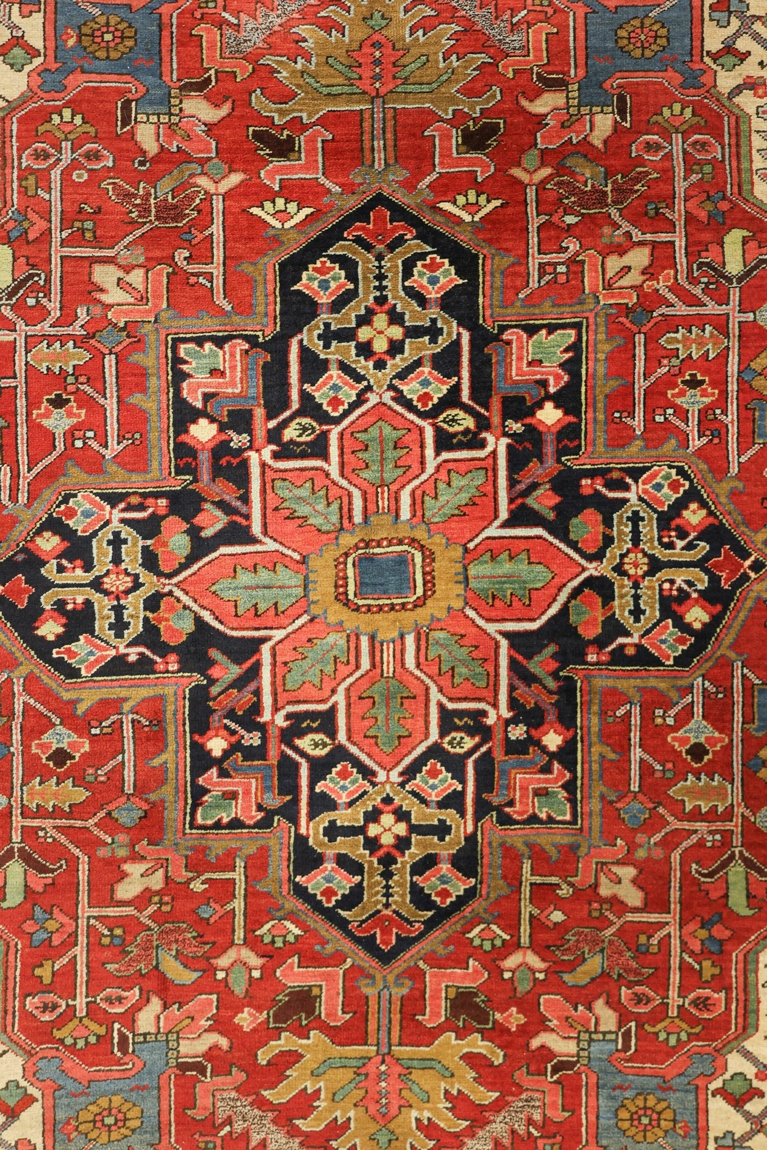 Antique Heriz Handwoven Tribal Rug, J76442