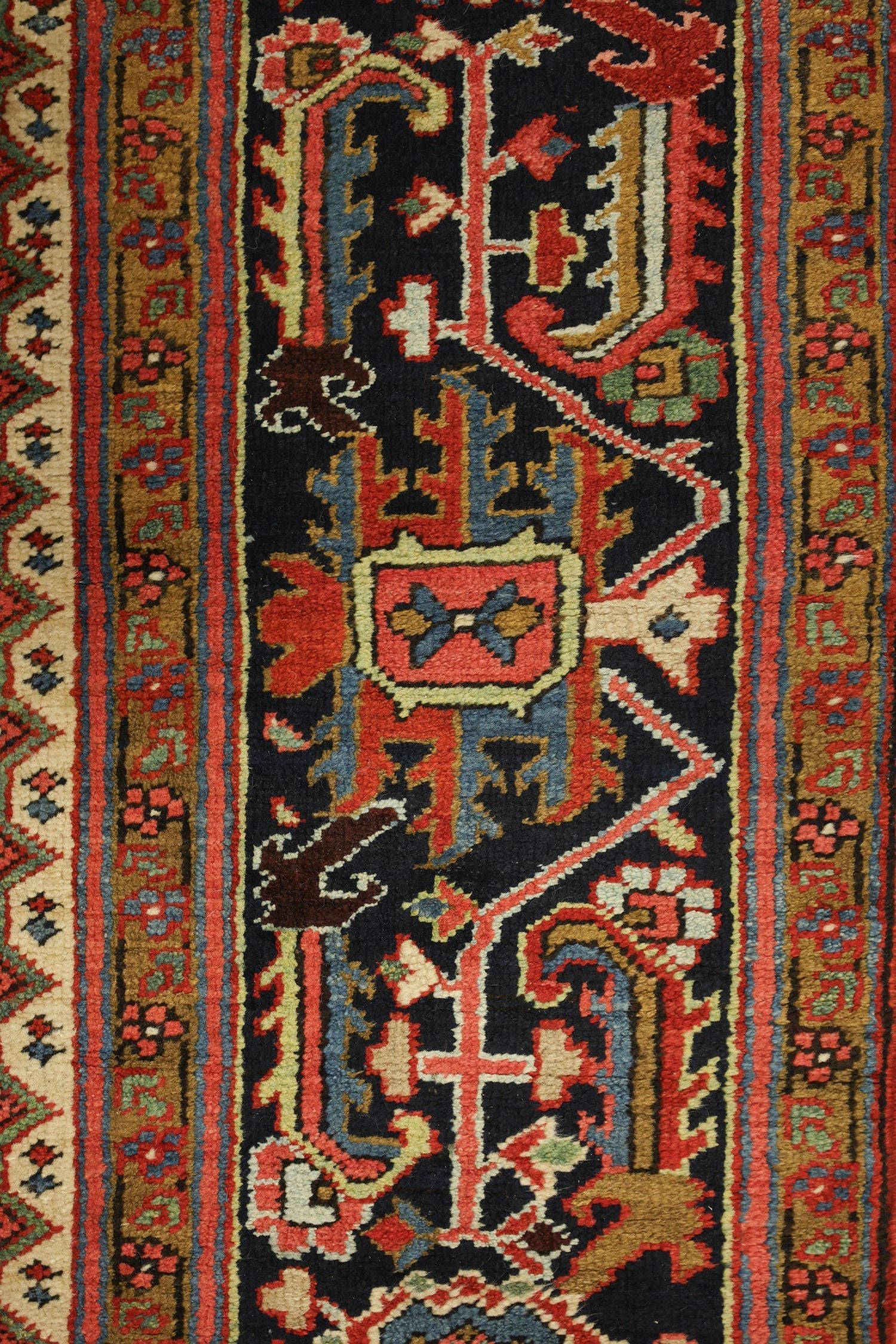 Antique Heriz Handwoven Tribal Rug, J76442