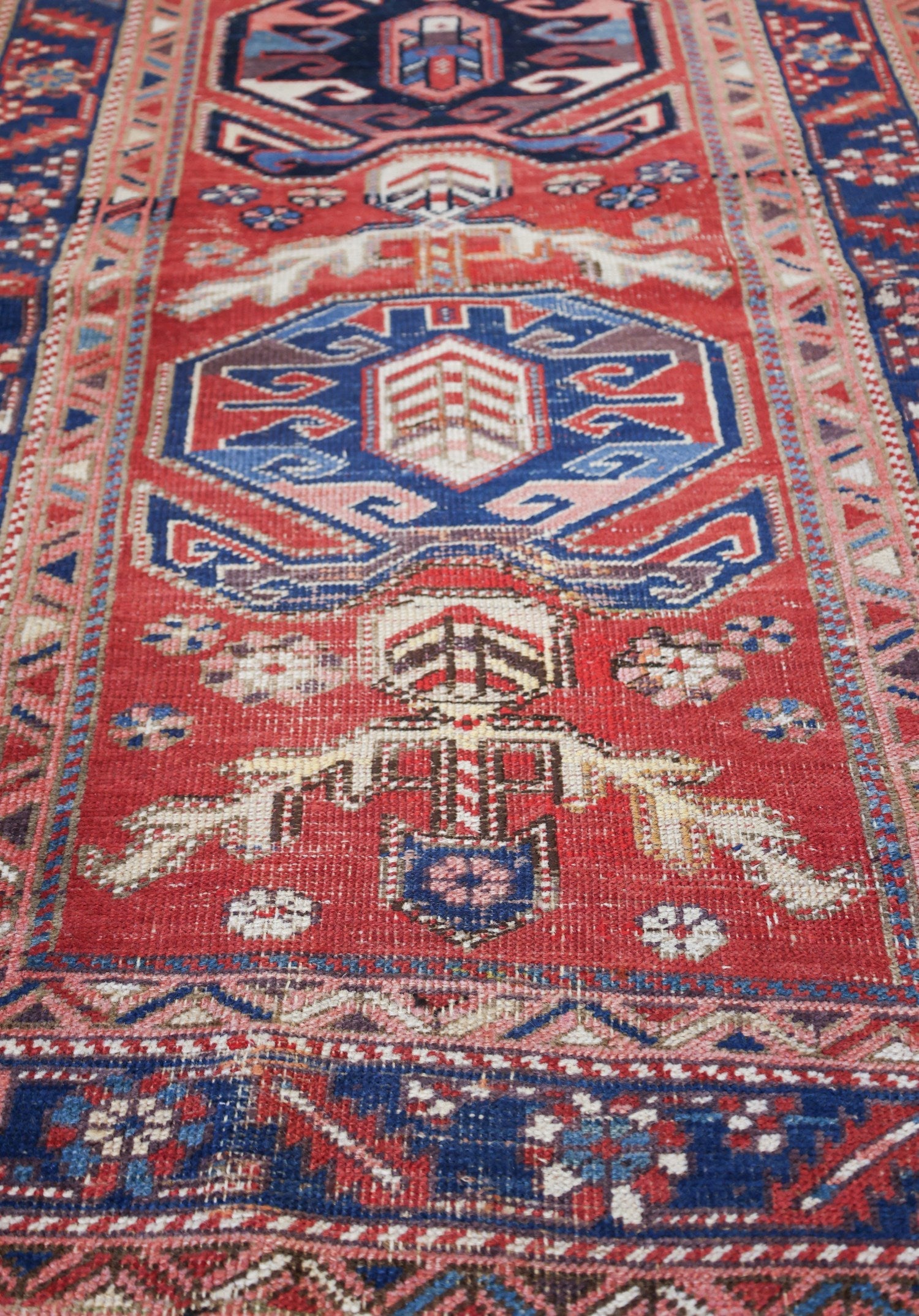 Vintage Heriz Handwoven Tribal Rug, J69209