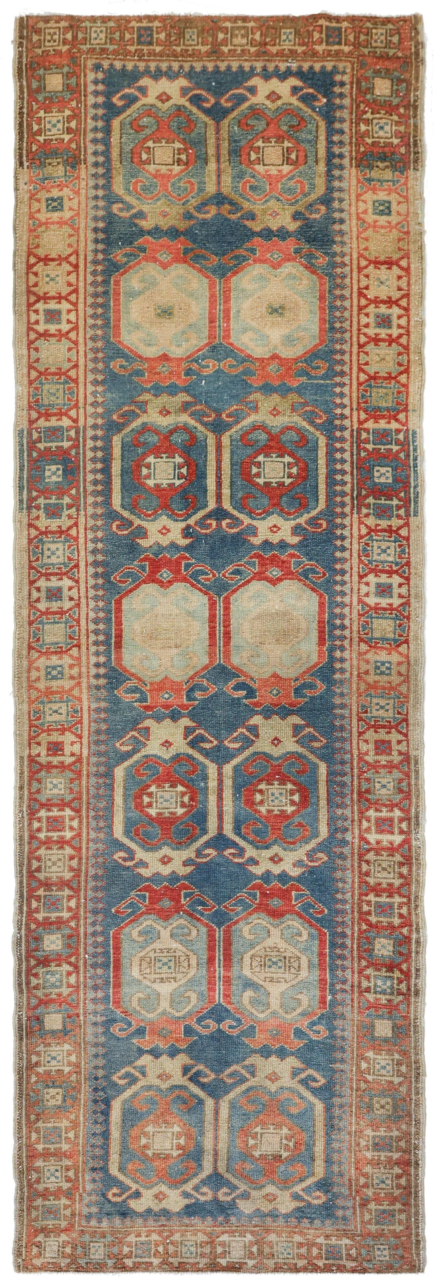 Vintage Heriz Handwoven Tribal Rug