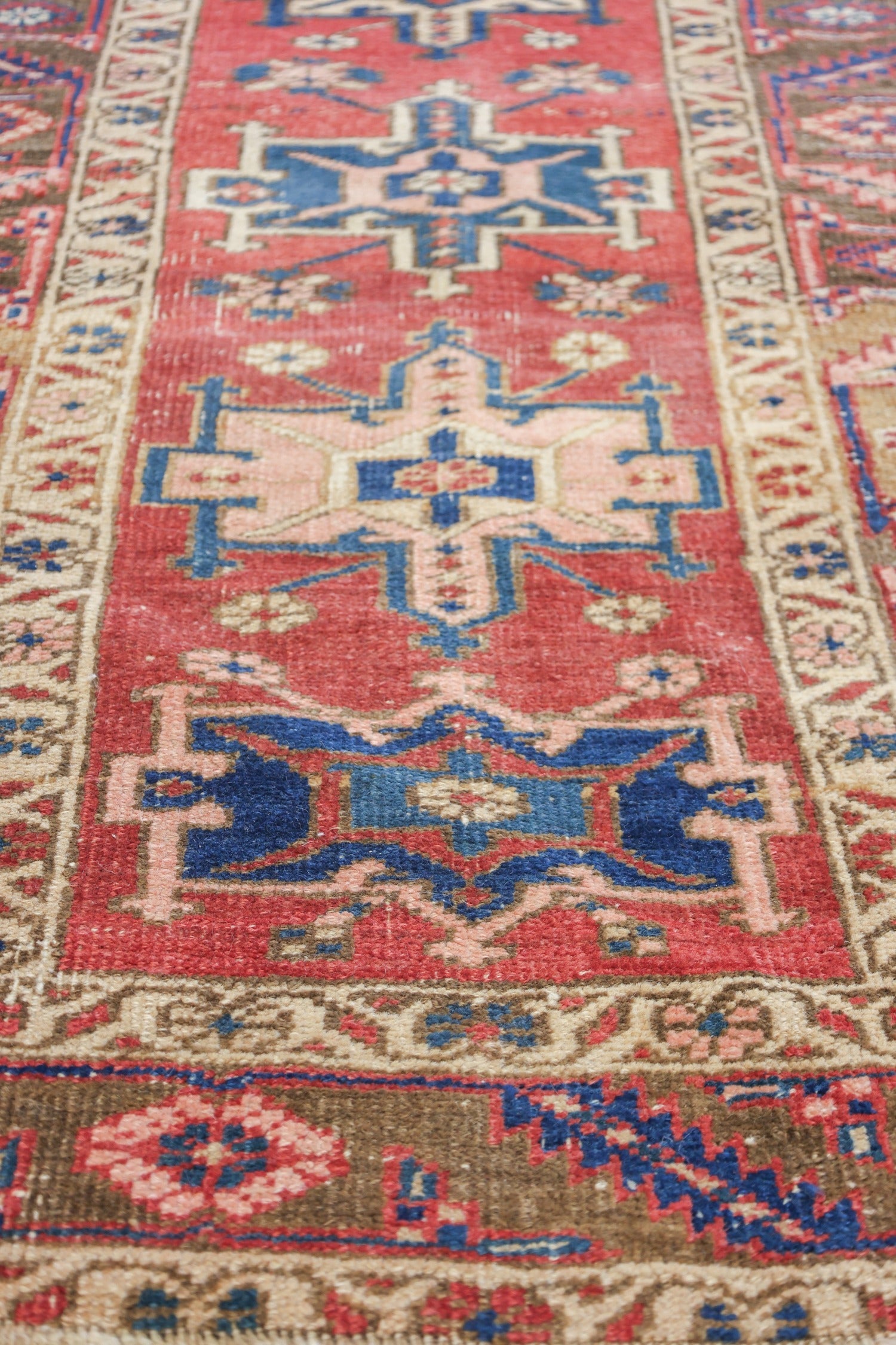 Vintage Heriz Handwoven Tribal Rug, J69211