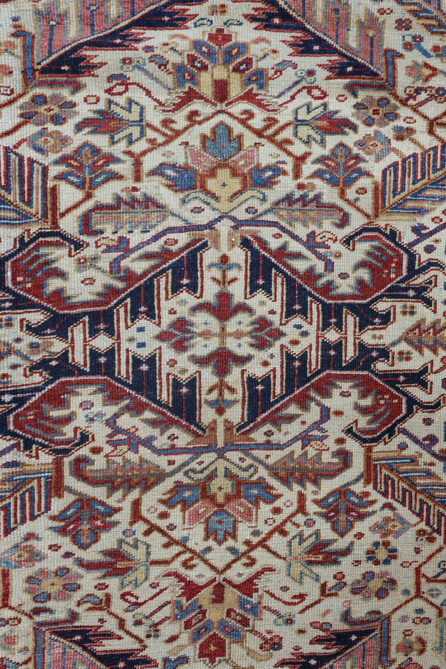 Vintage Heriz Handwoven Tribal Rug, J69974