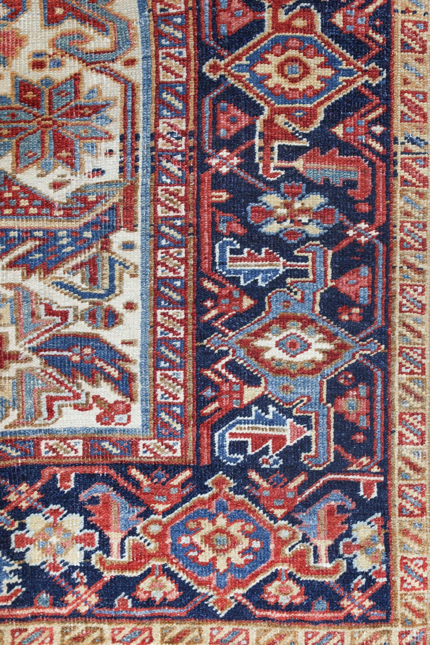 Vintage Heriz Handwoven Tribal Rug, J69974