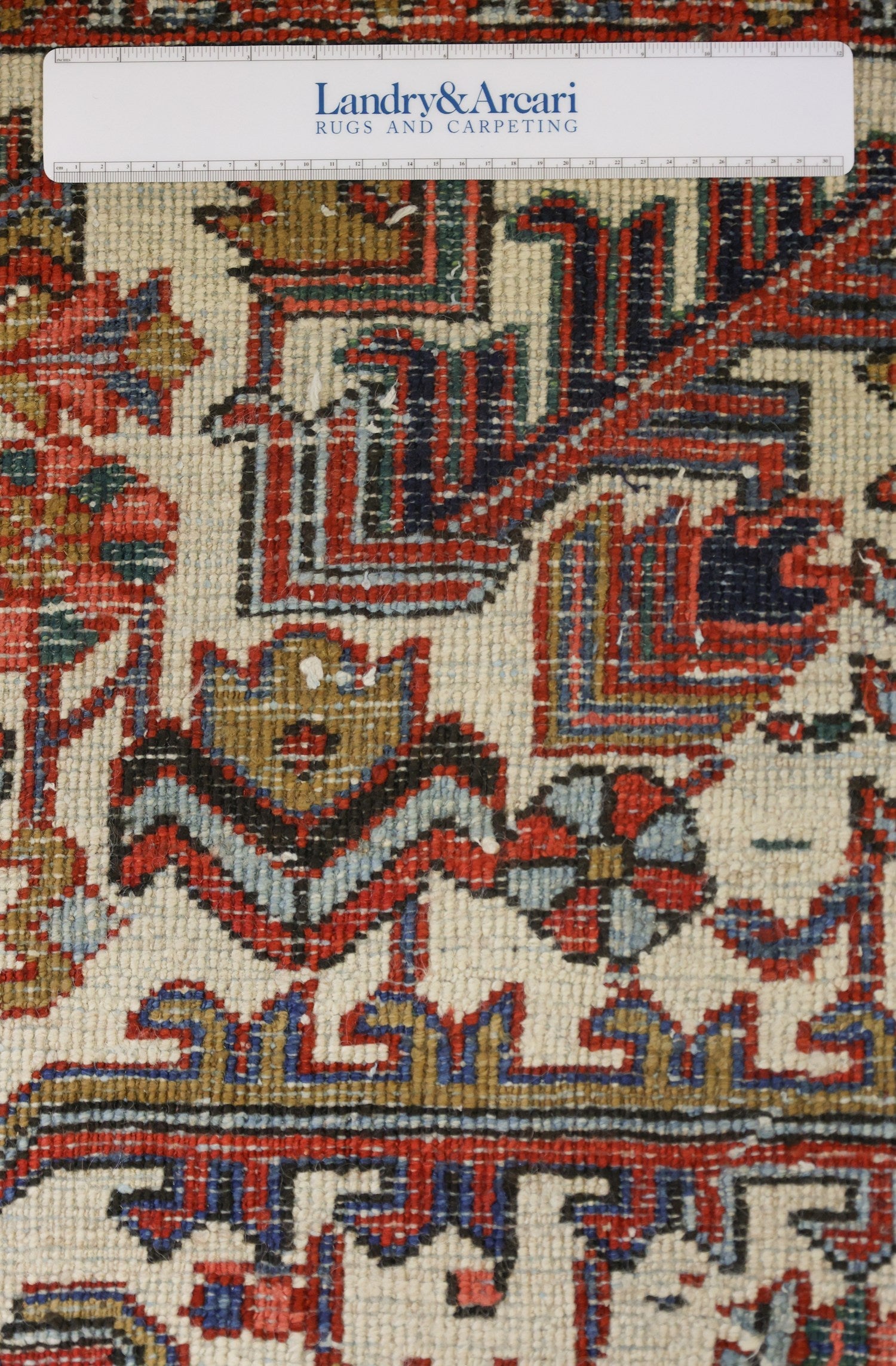 Antique Heriz Handwoven Tribal Rug, J69978