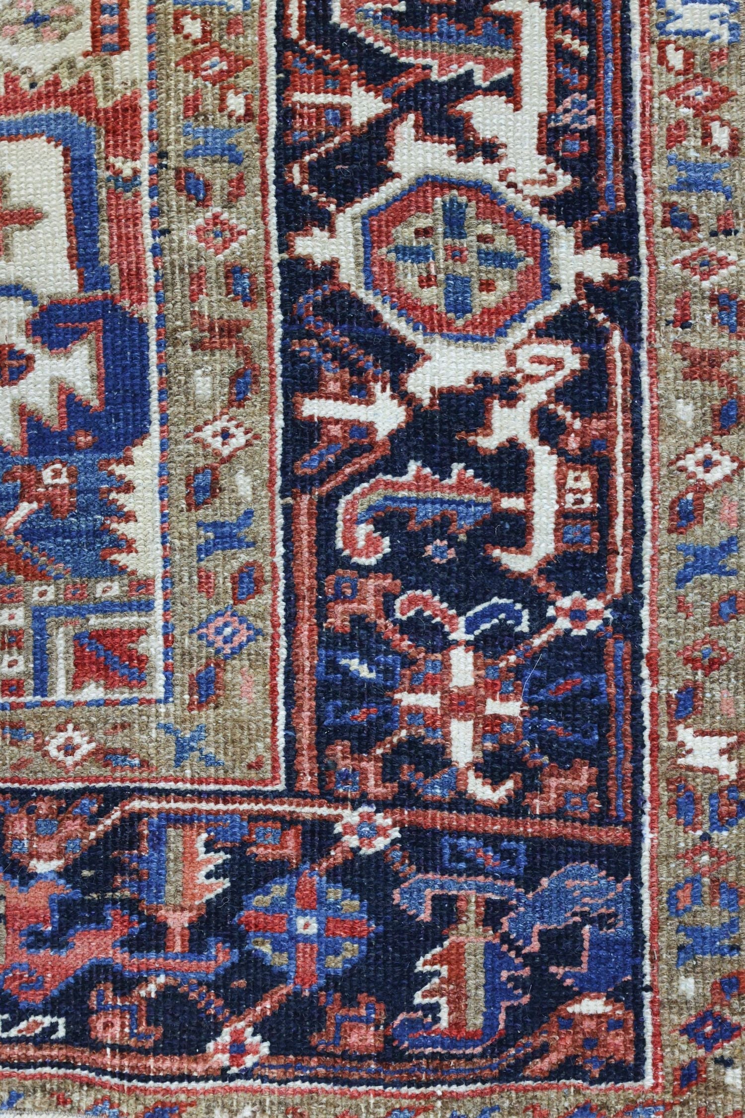 Vintage Heriz Handwoven Tribal Rug, J69979