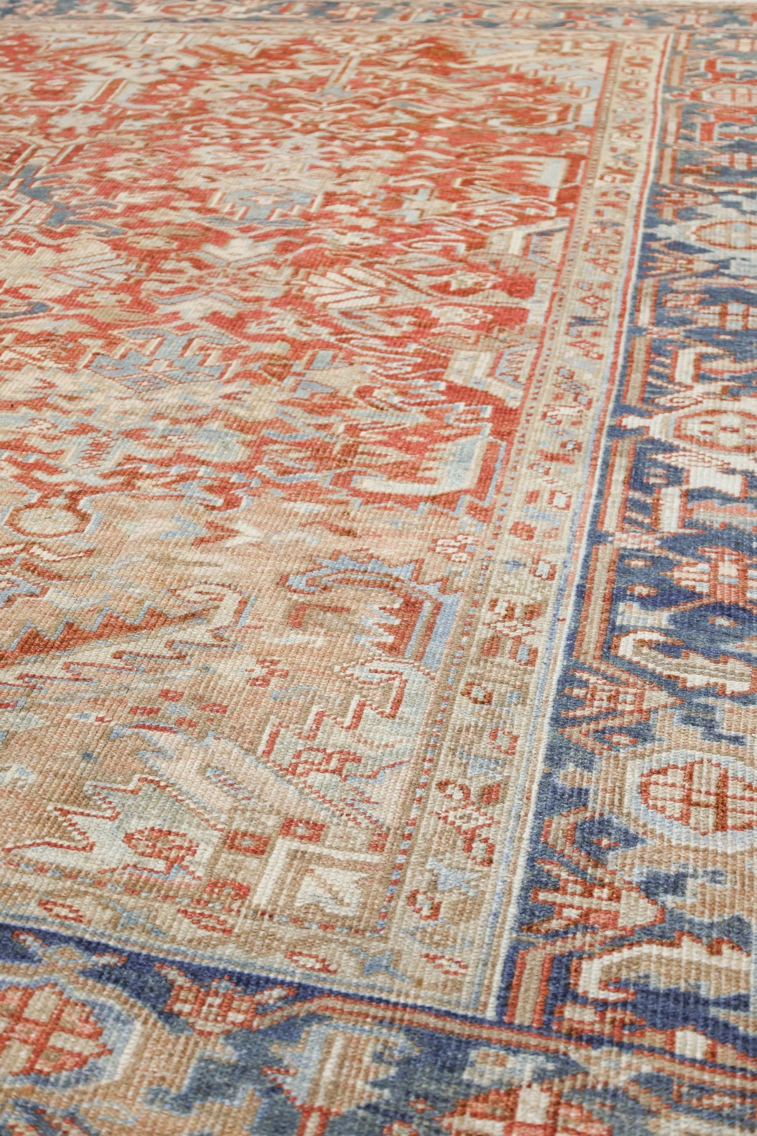 Vintage Heriz Handwoven Tribal Rug, J69985