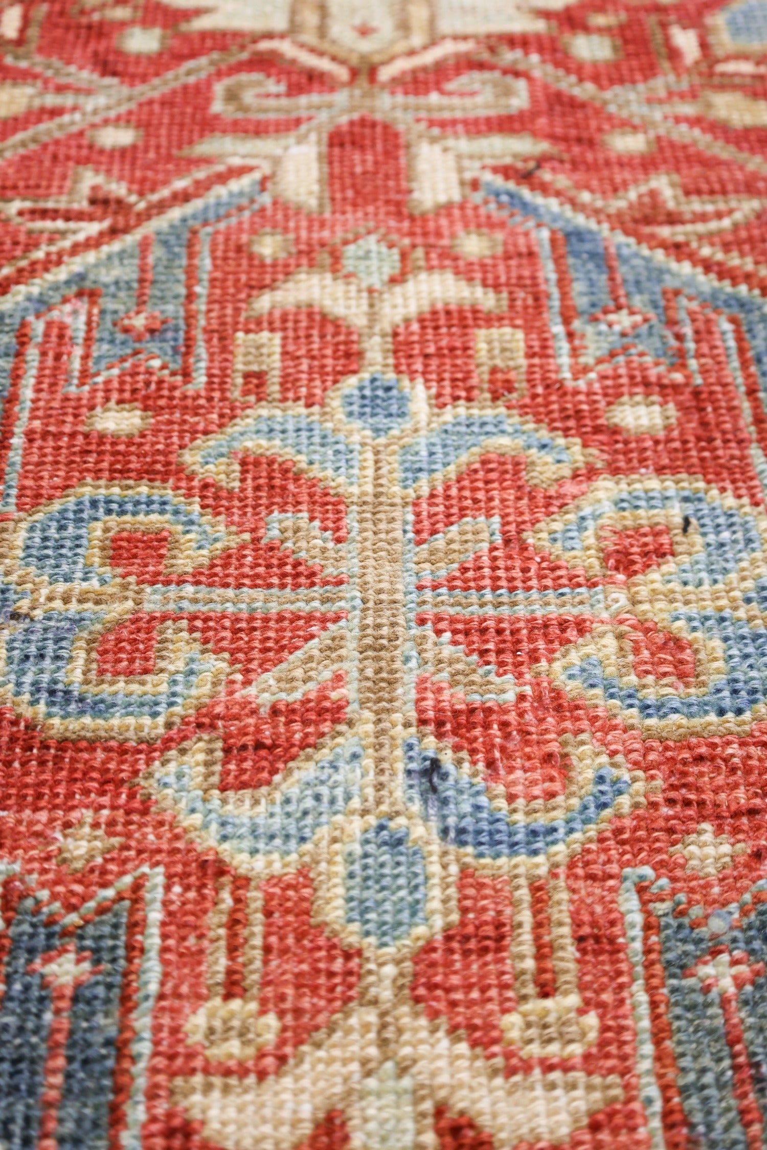 Vintage Heriz Handwoven Tribal Rug, J69995