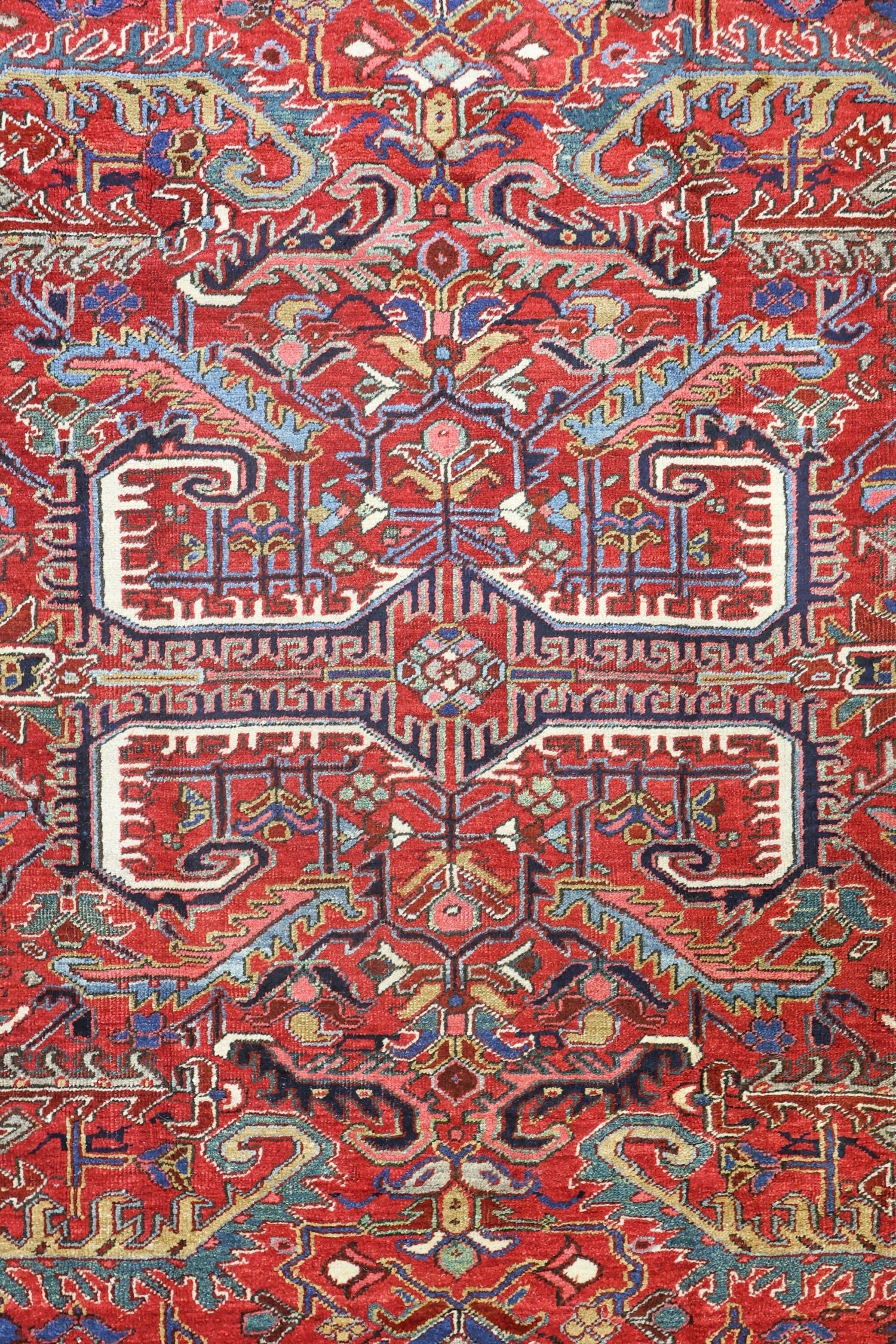 Antique Heriz Handwoven Tribal Rug, J69997