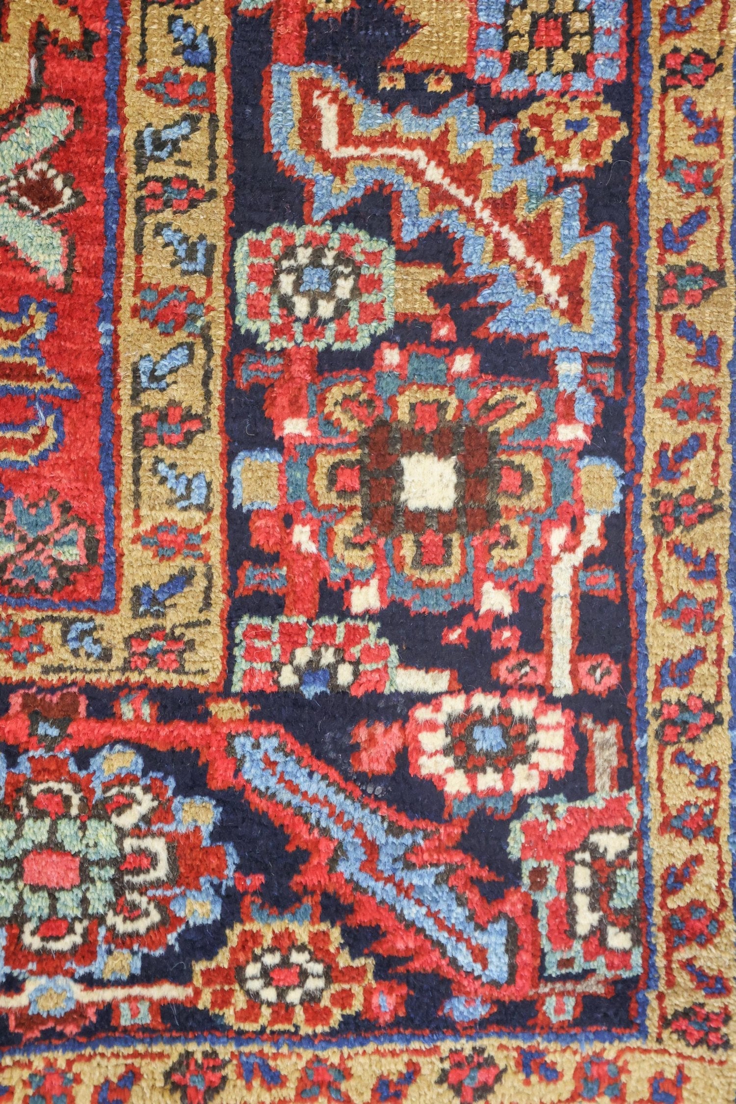 Antique Heriz Handwoven Tribal Rug, J69997