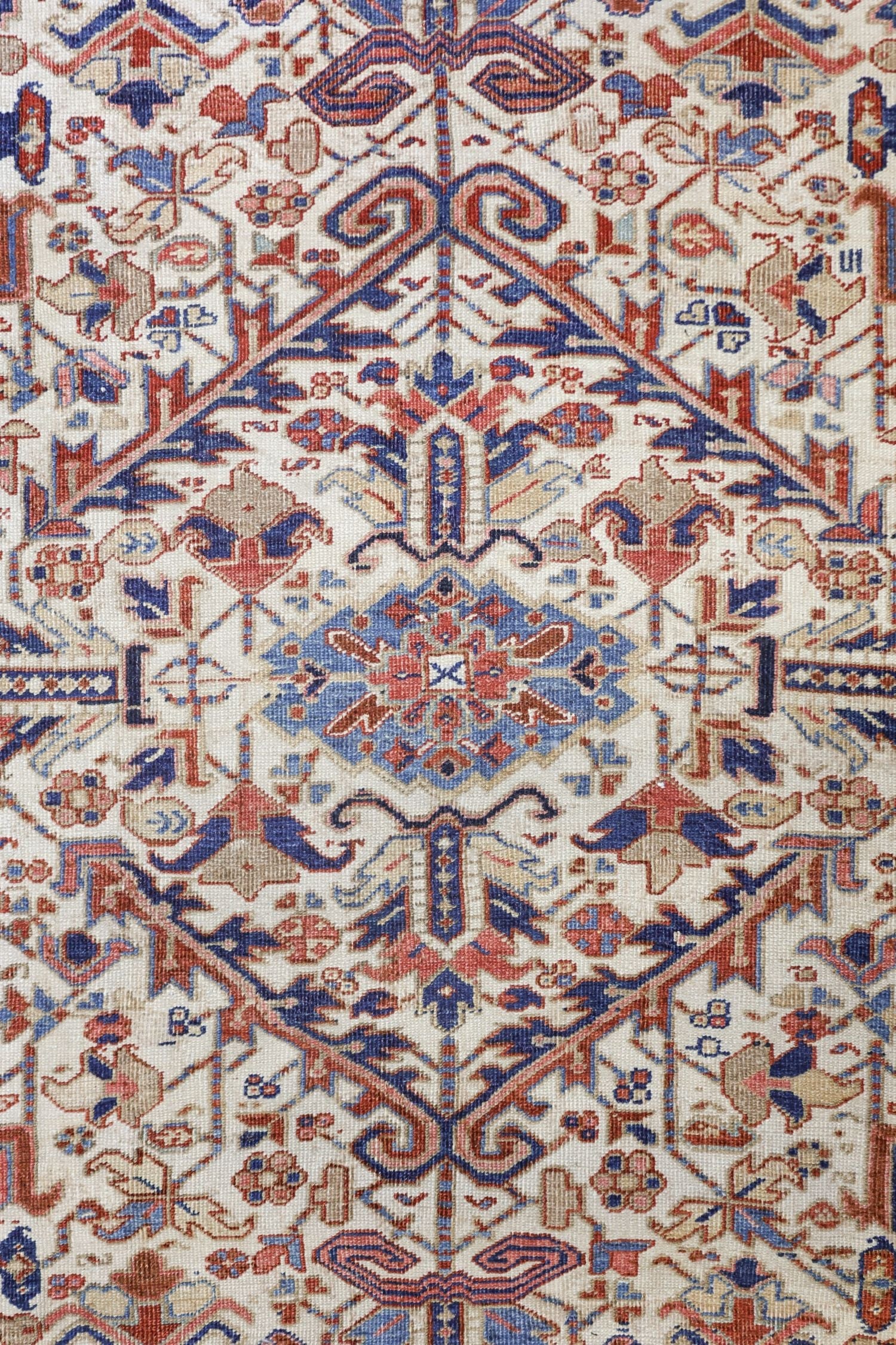 Vintage Heriz Handwoven Tribal Rug, J70008