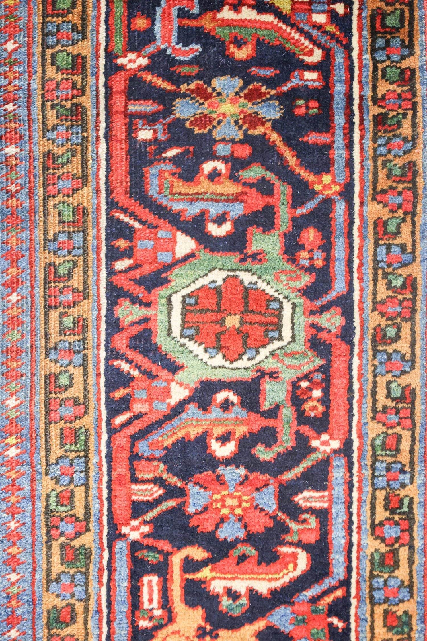 Antique Heriz Handwoven Tribal Rug, J70010