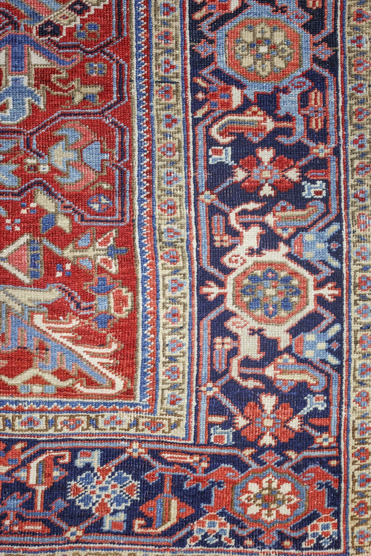 Vintage Heriz Handwoven Tribal Rug, J70012