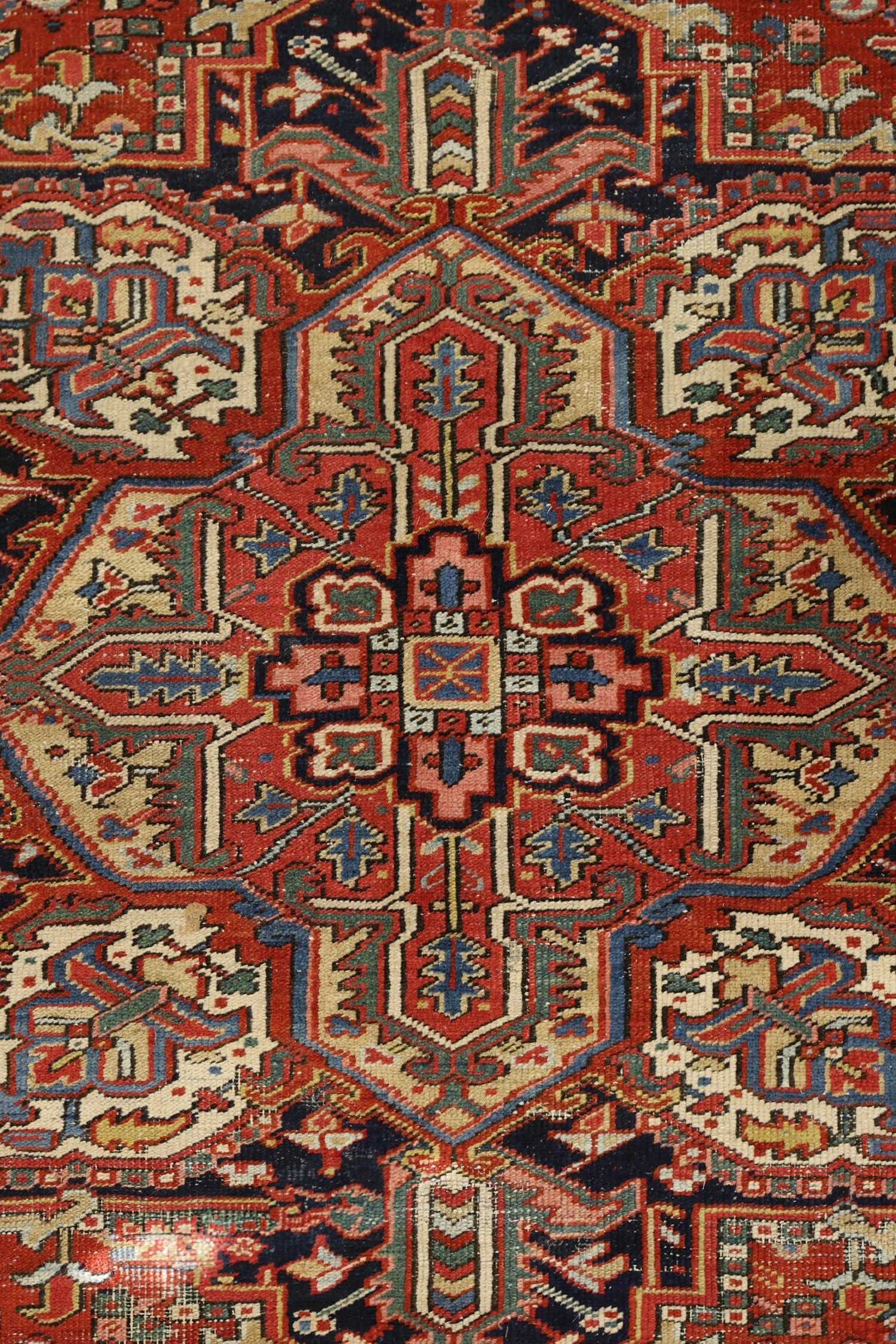 Vintage Heriz Handwoven Tribal Rug, J76316