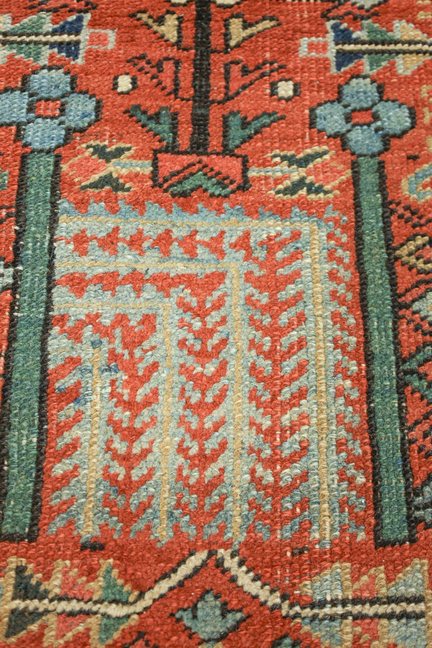 Antique Heriz Handwoven Tribal Rug, J76727