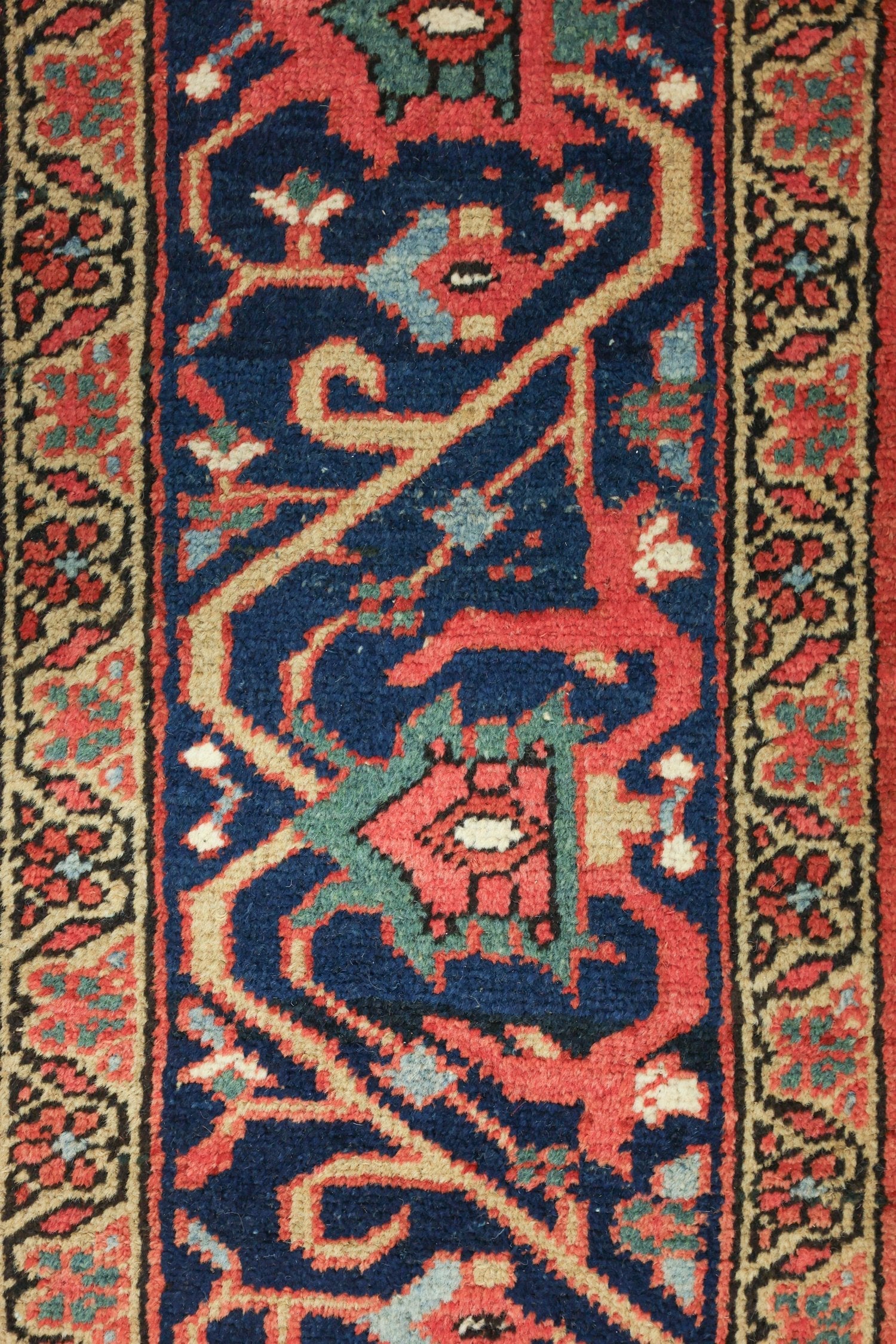 Antique Heriz Handwoven Tribal Rug, J76727