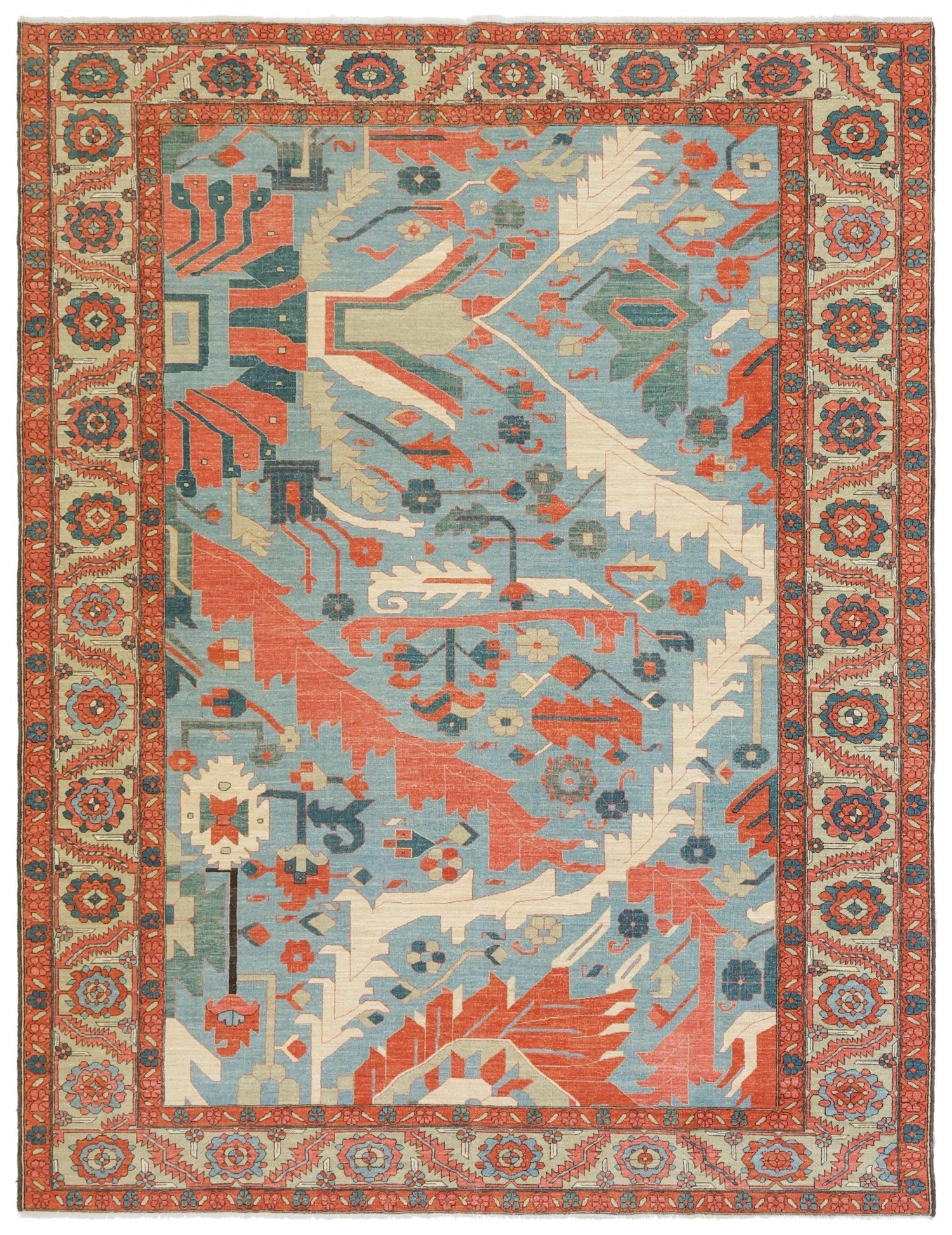 Heriz Wagireh Handwoven Tribal Rug