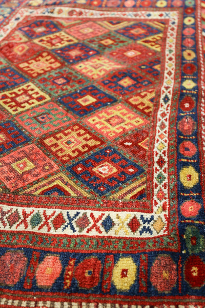 Antique Jaffe Kurd Handwoven Tribal Rug, J75400