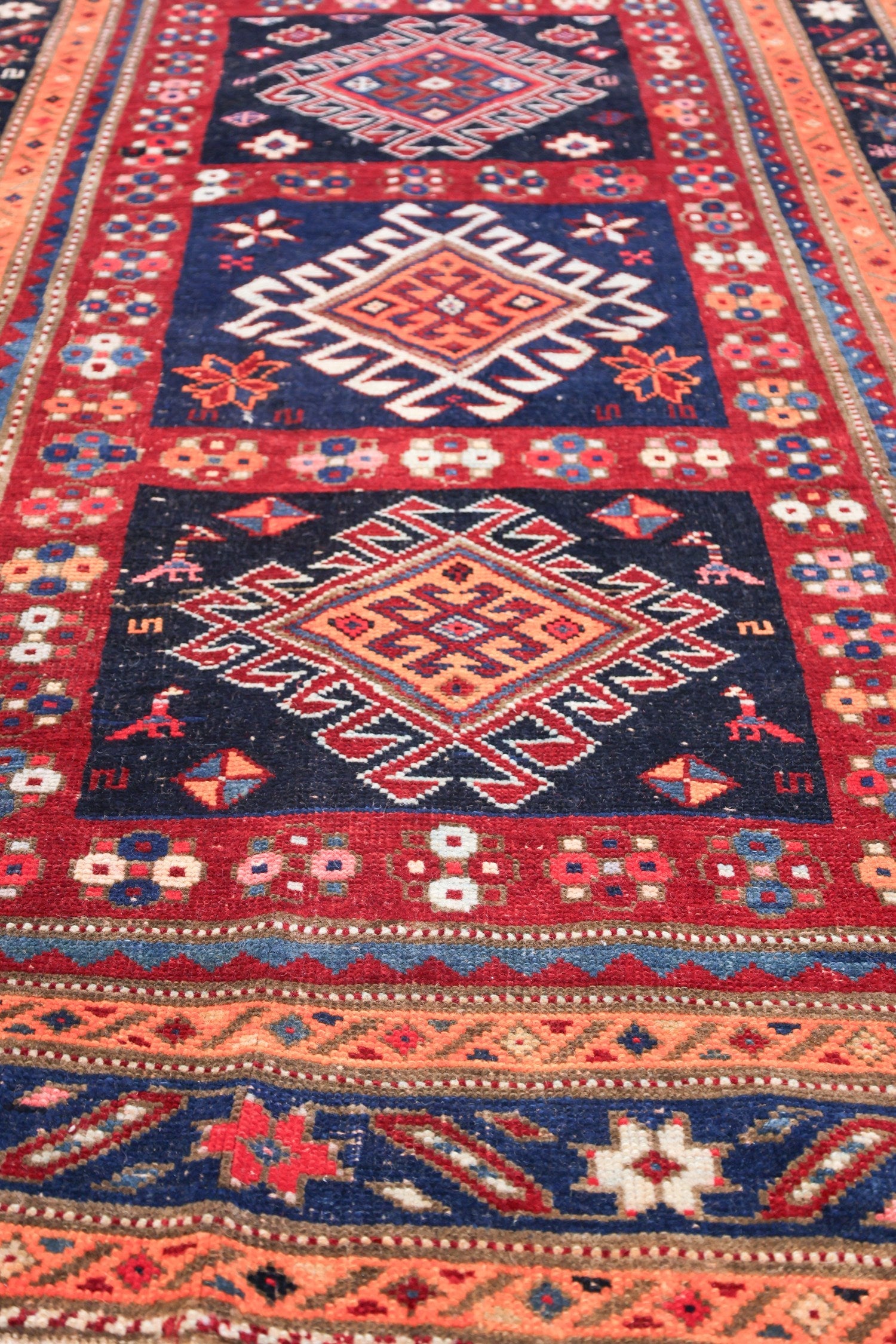 Antique Karabagh Handwoven Tribal Rug, J69192