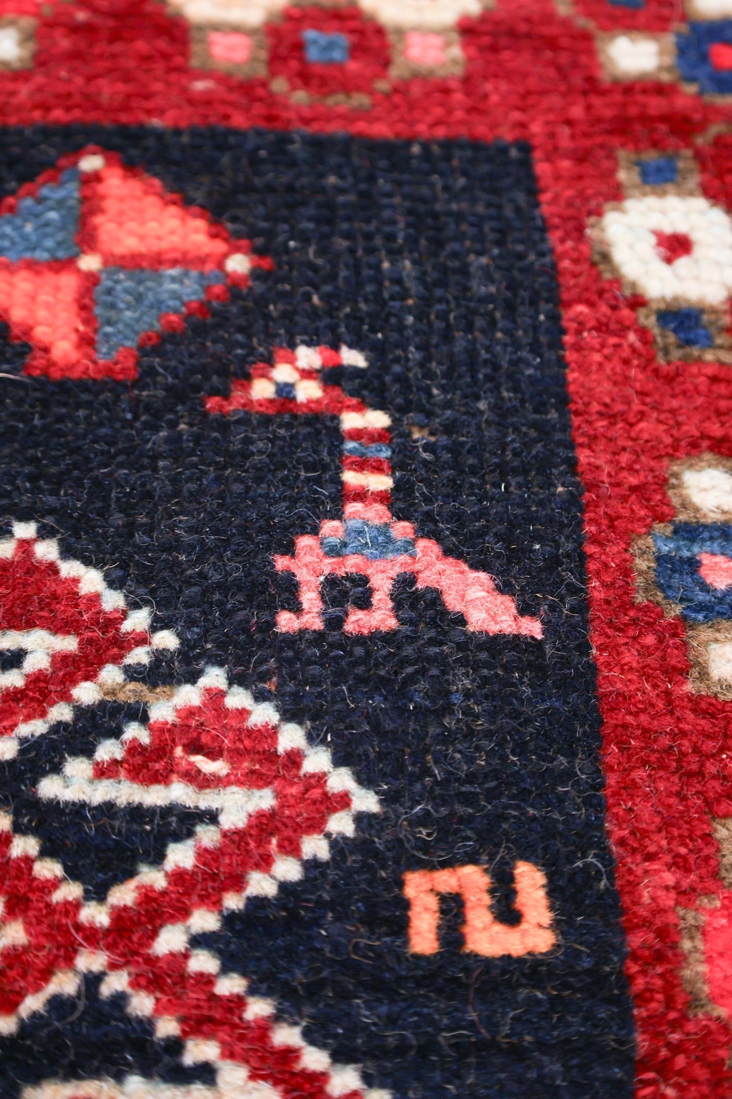 Antique Karabagh Handwoven Tribal Rug, J69192