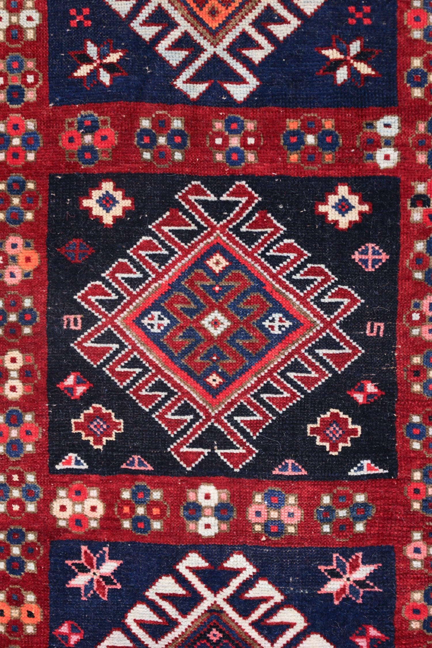 Antique Karabagh Handwoven Tribal Rug, J69192